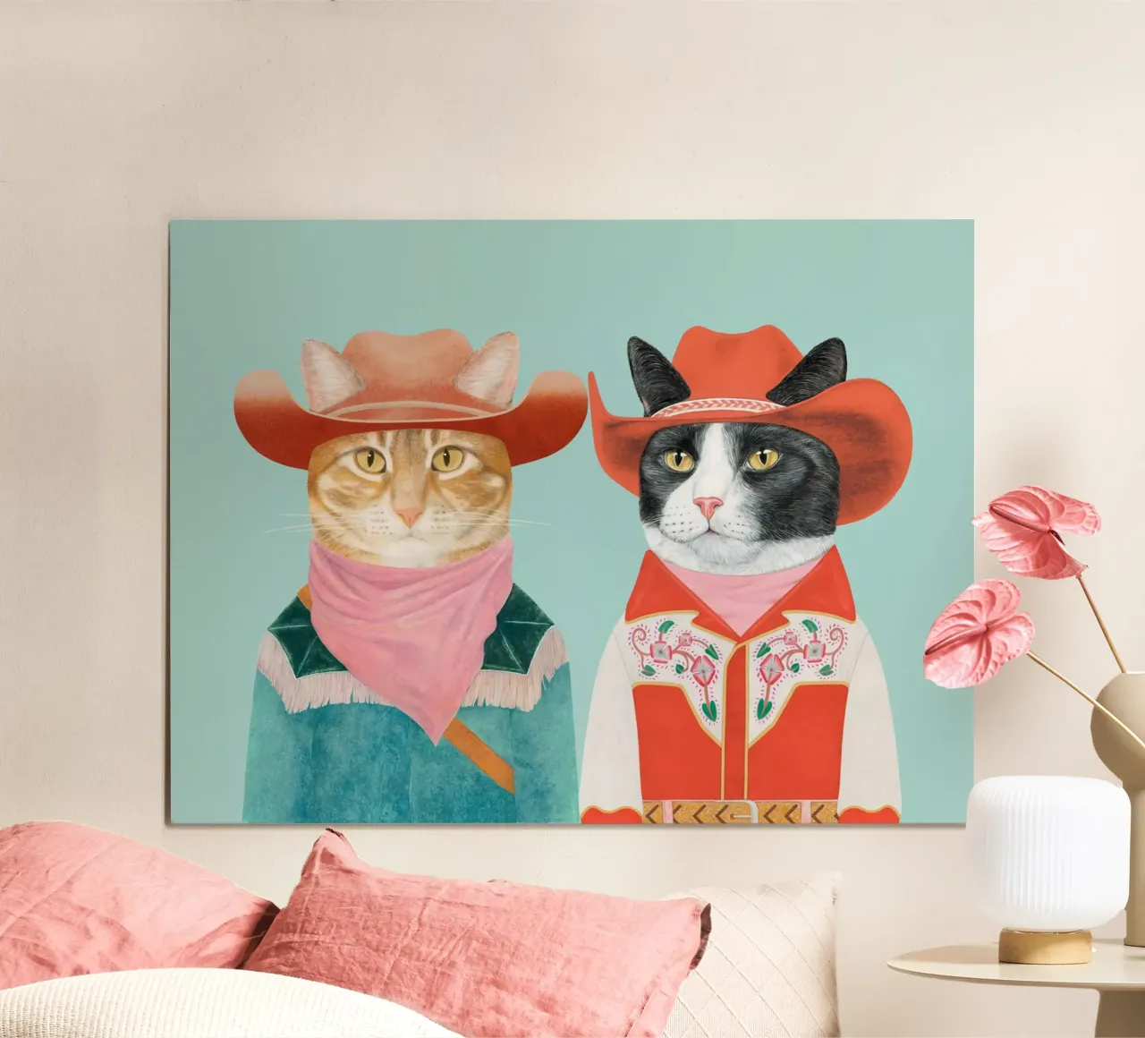 Gatti Rodeo - Gatto Ginger / Gatto Tuxeda carta hahnemühle da Animal Crew