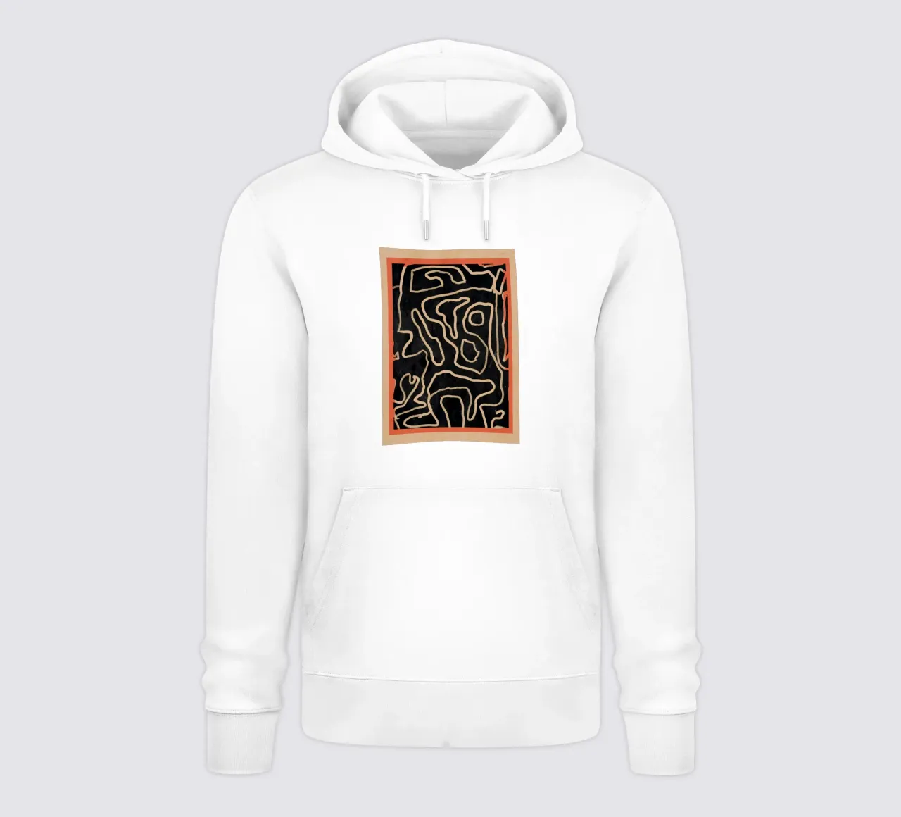 Line art astratta 159 felpa con cappuccio da ThingDesign