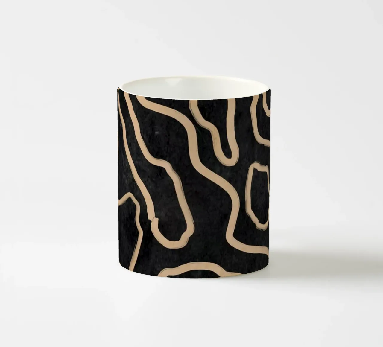 Line art astratta 159 tazza in ceramica da ThingDesign
