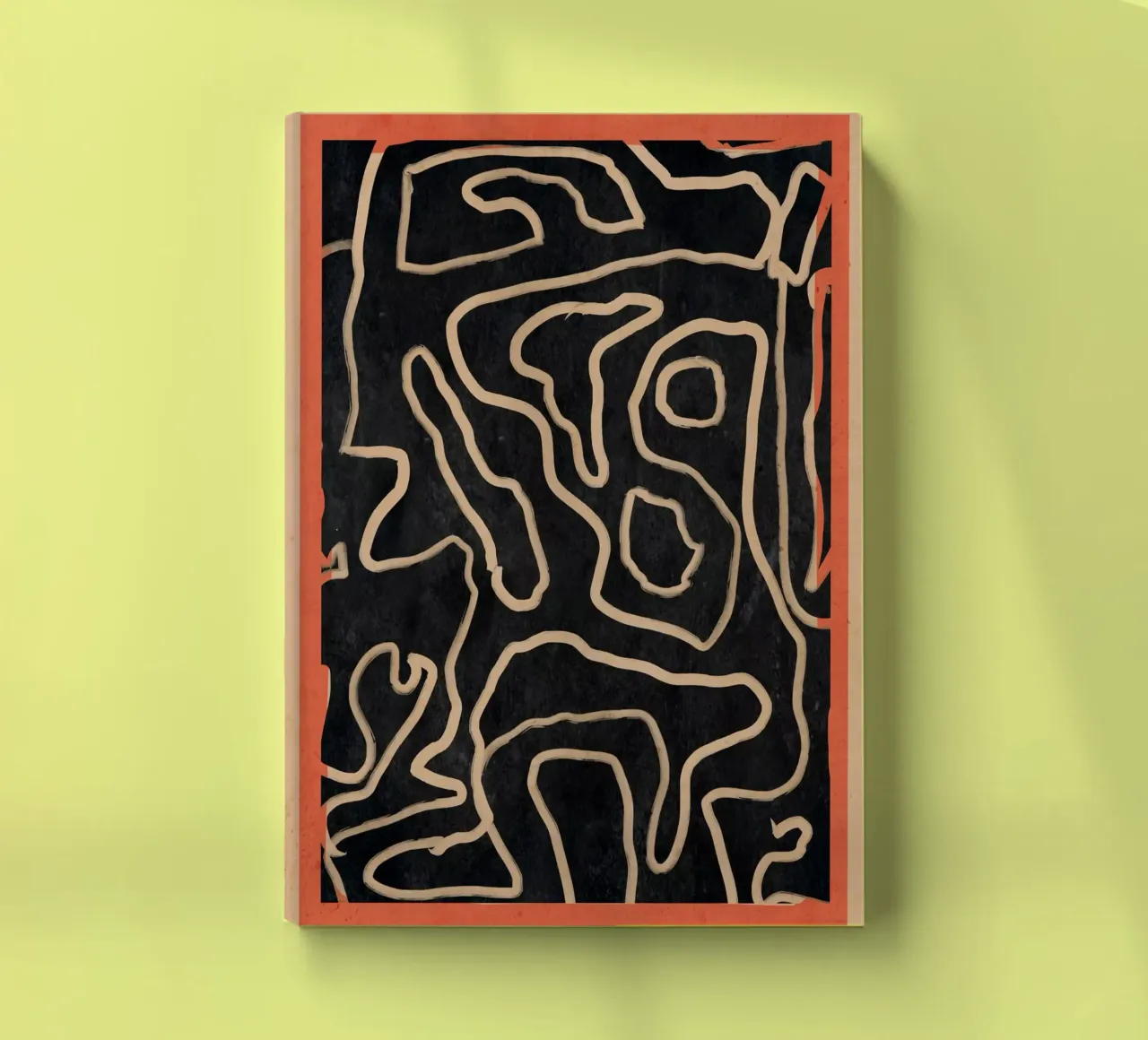 Abstract line art 159 notebook by ThingDesign