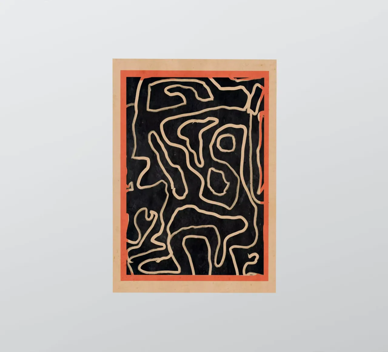 Abstract line art 159 sticker by ThingDesign