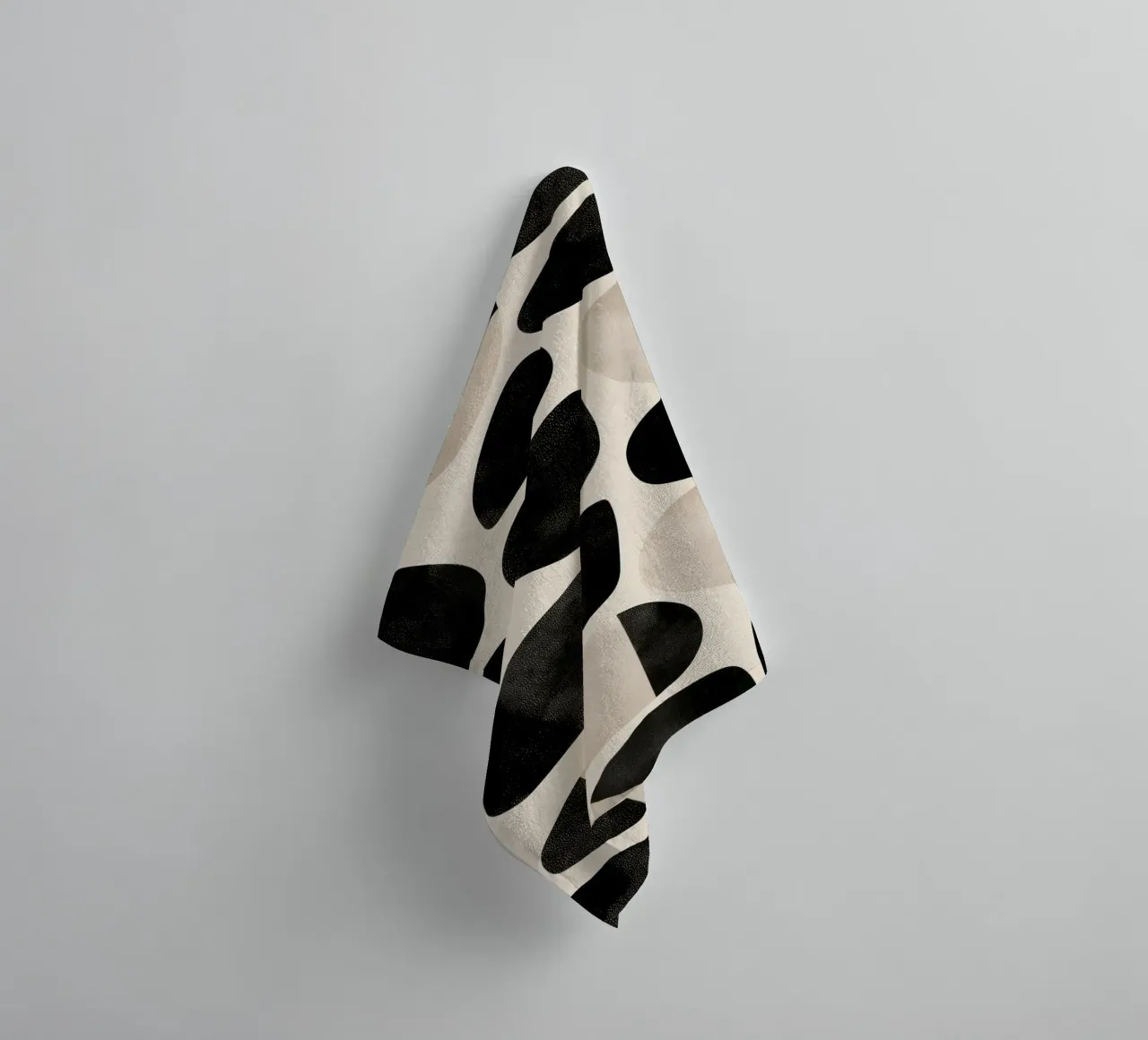 Abstract Zen pebble pattern | Meditative and grounding towel by Autofocus