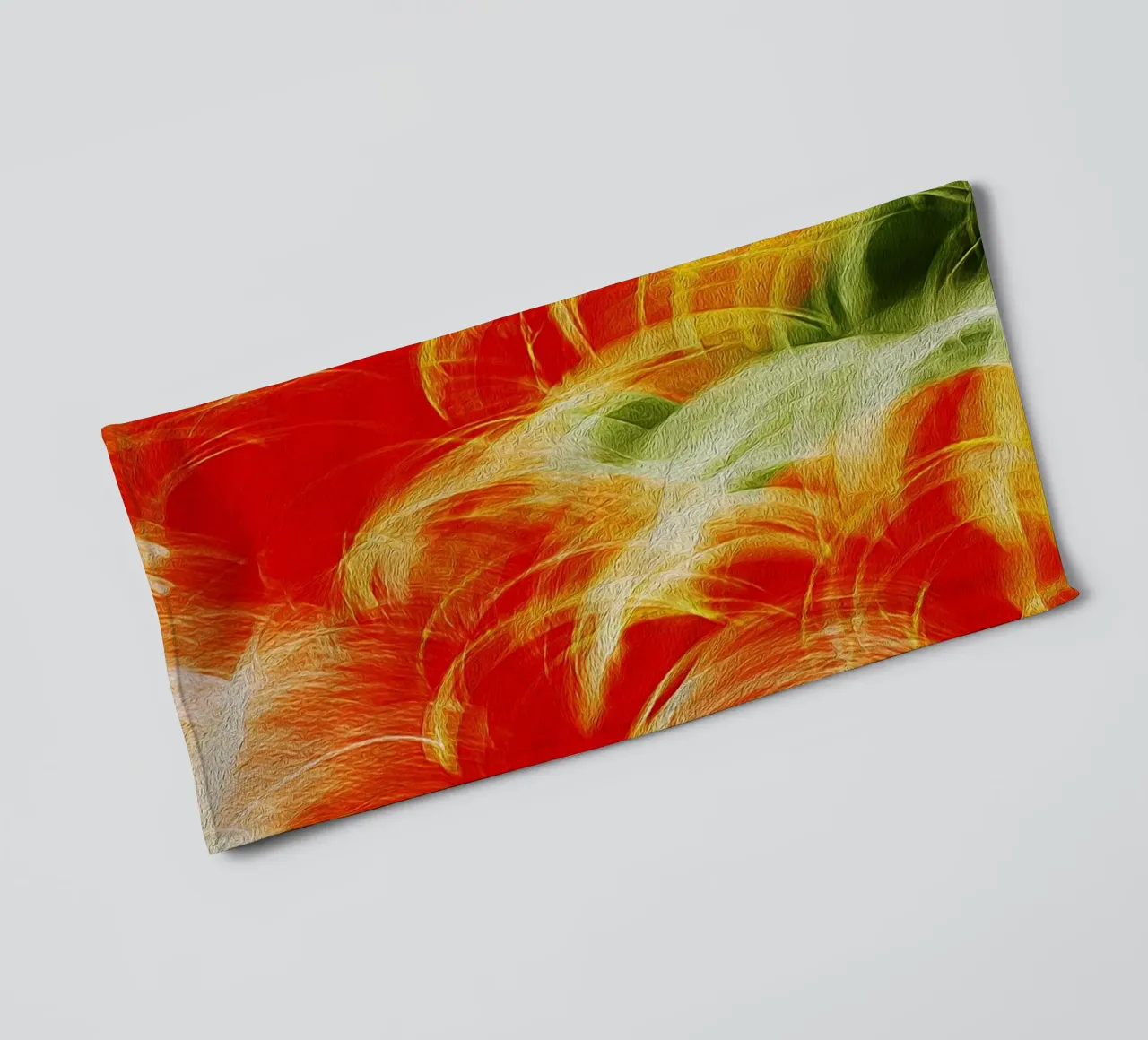 Floral Loops – Abstract Color Motion Print towel by jay