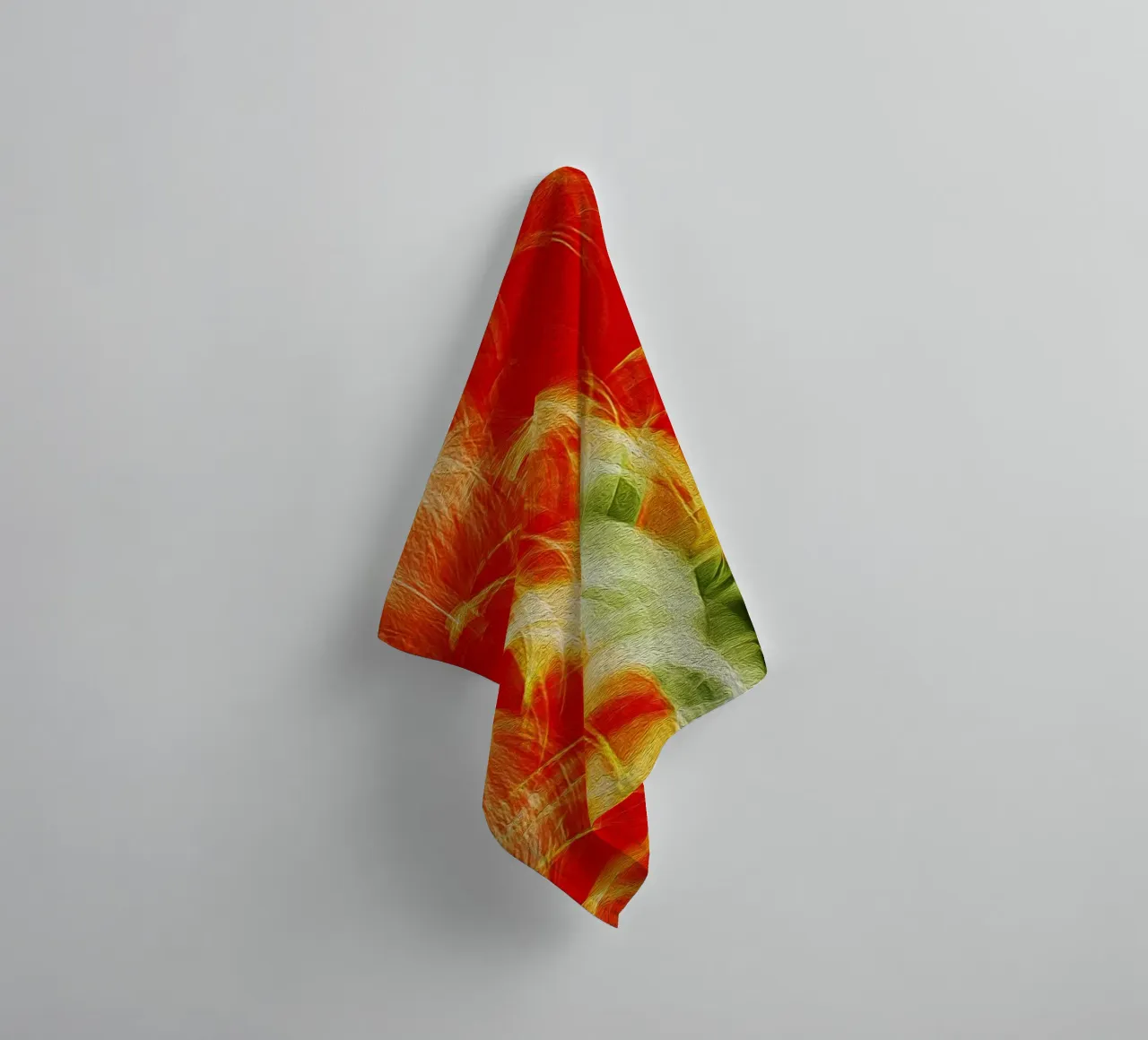 Floral Loops – Abstract Color Motion Print towel by jay