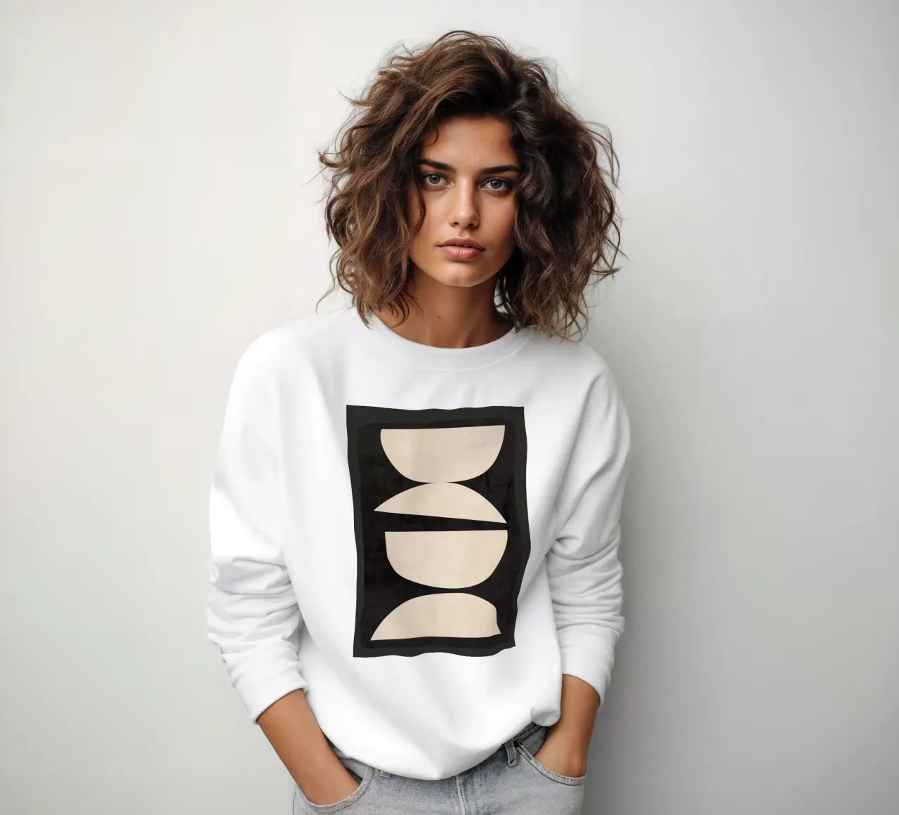 abstracto mínimo 23/1 sudadera de ThingDesign