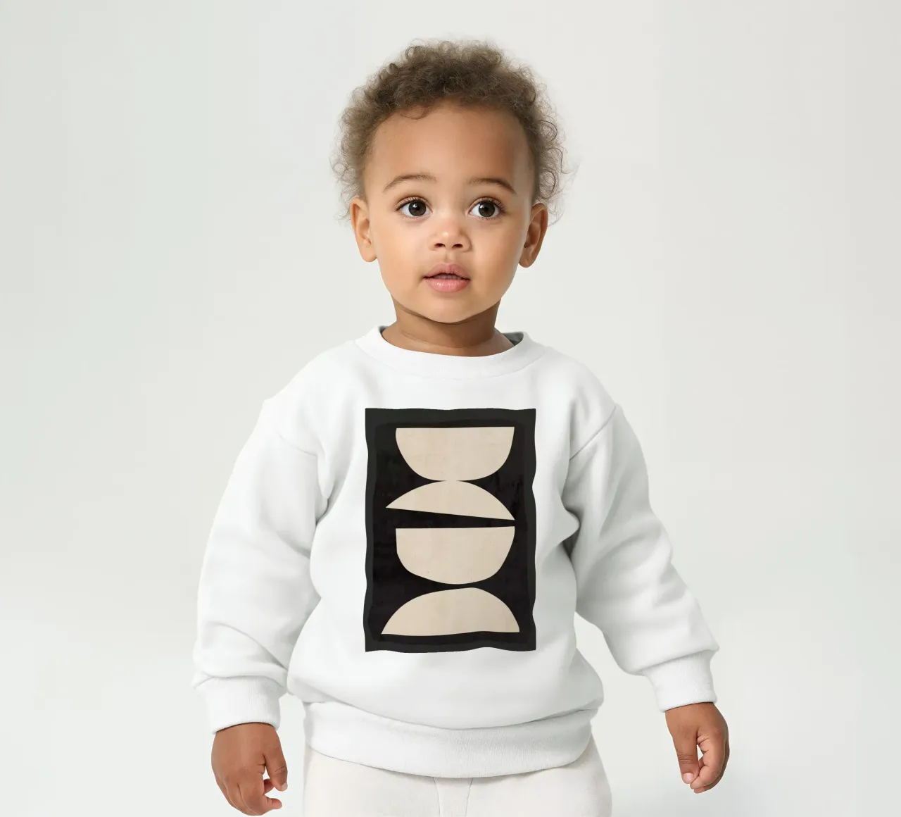 abstract minimaal 23/1 baby sweatshirt van ThingDesign