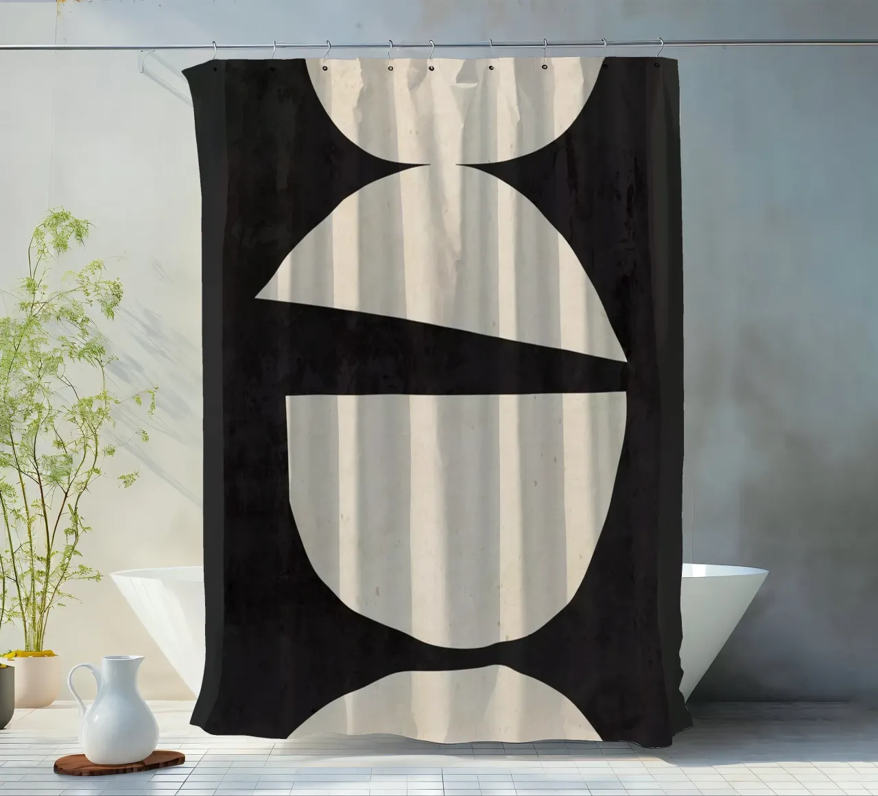 astratto minimo 23/1 tenda da doccia da ThingDesign