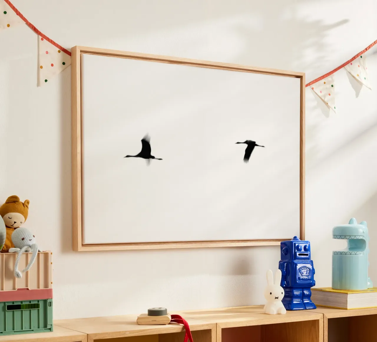 Crane(s) II canvas by Tal Paz-Fridman