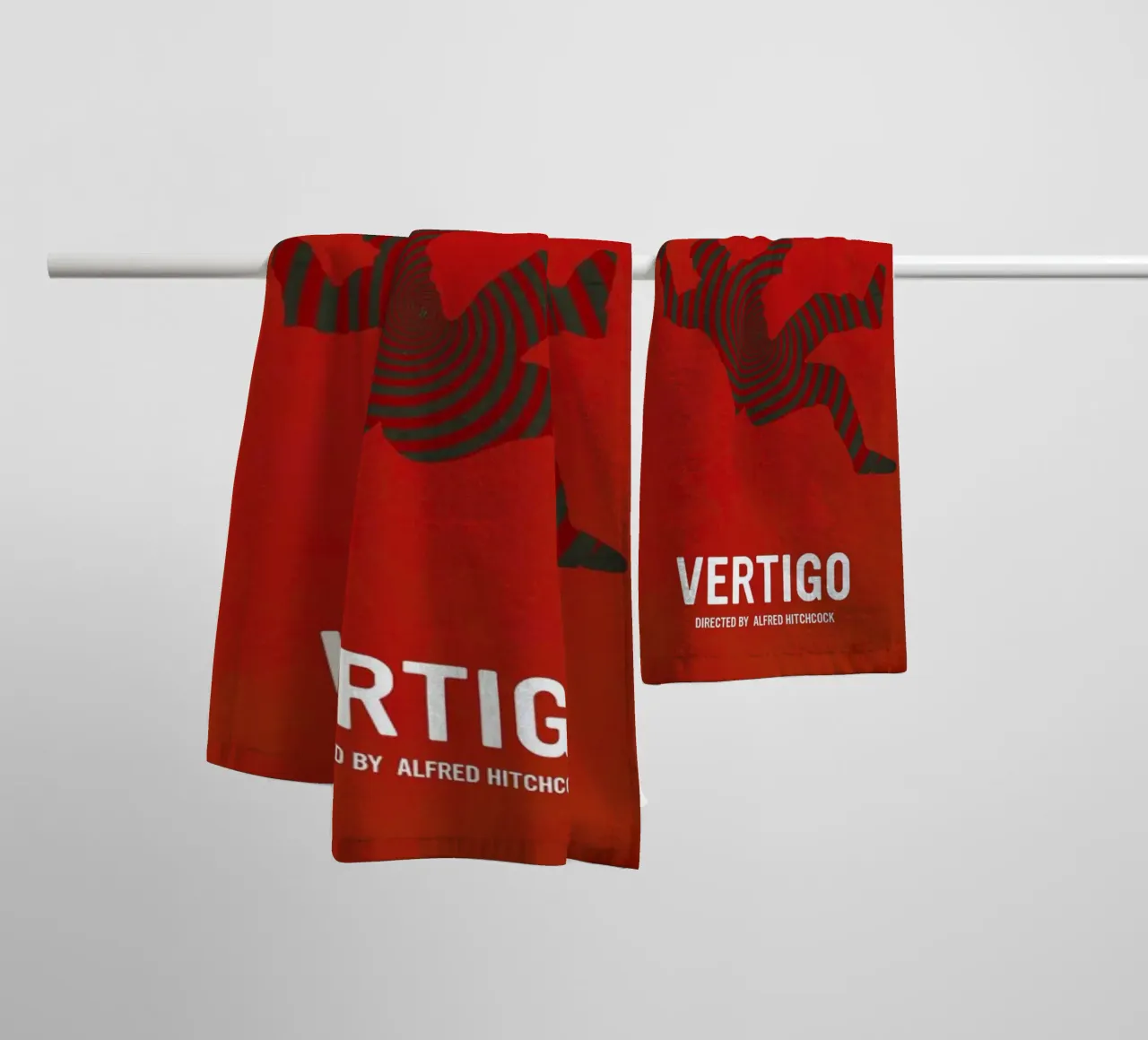 Vertigo towel by Calm The Ham