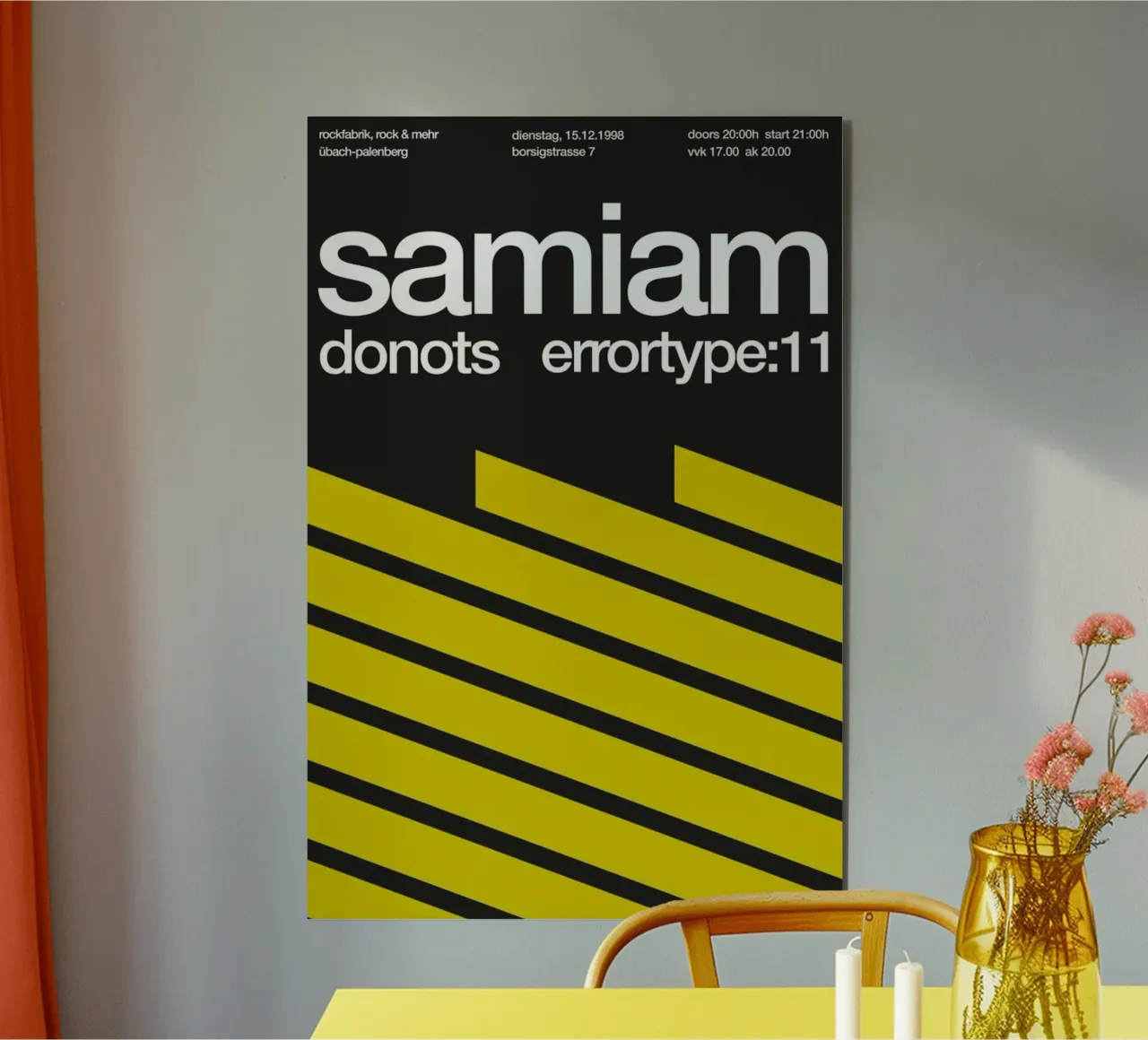 Samiam / Donots alluminio dibond da Stephan Kochs