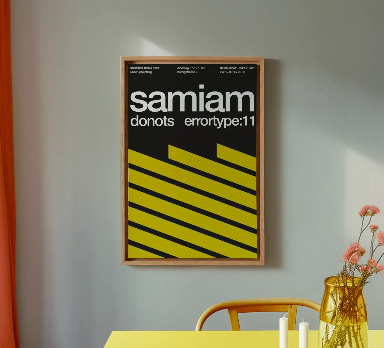 Samiam / Donots canvas with Floater frame by Stephan Kochs