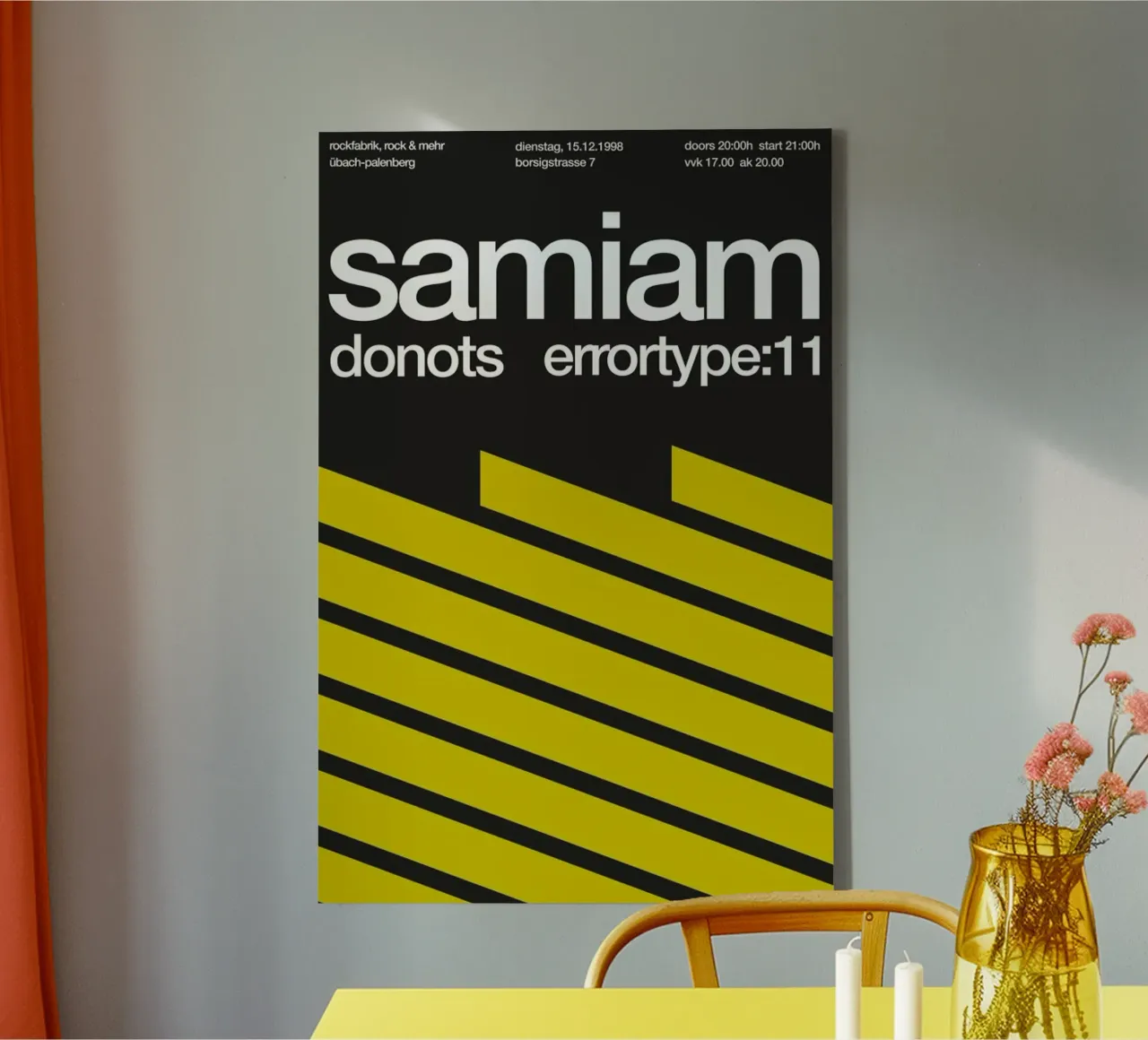 Samiam / Donots canvas with Floater frame by Stephan Kochs