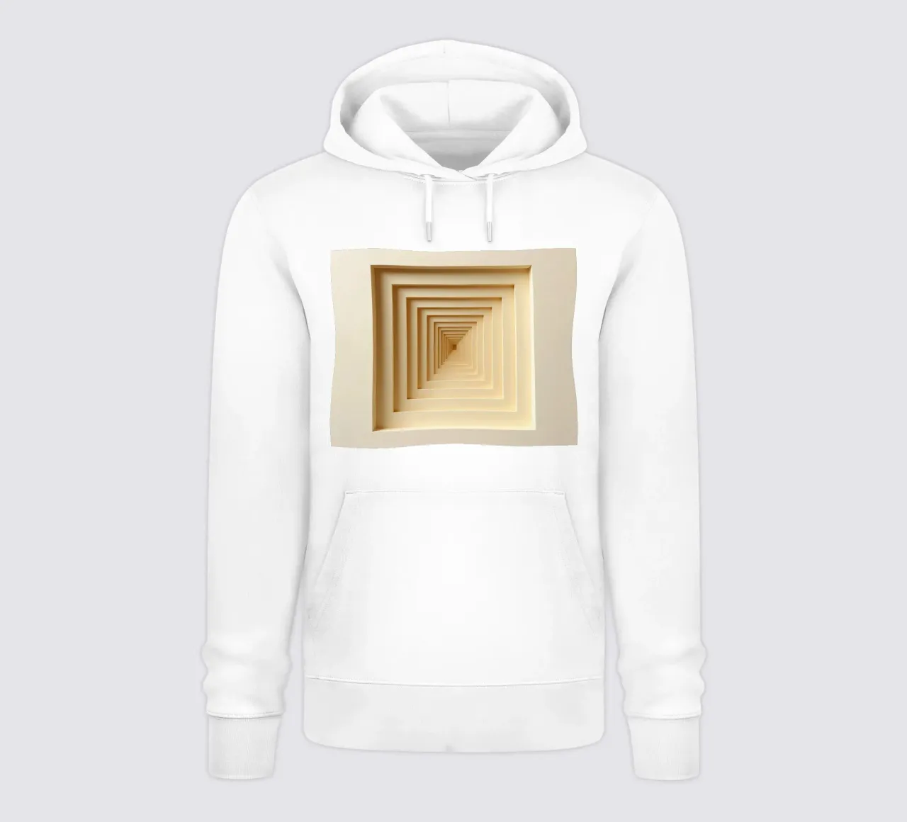 Nested Square Frames dans les tons de beige sweat à capuche de DesignDoodle