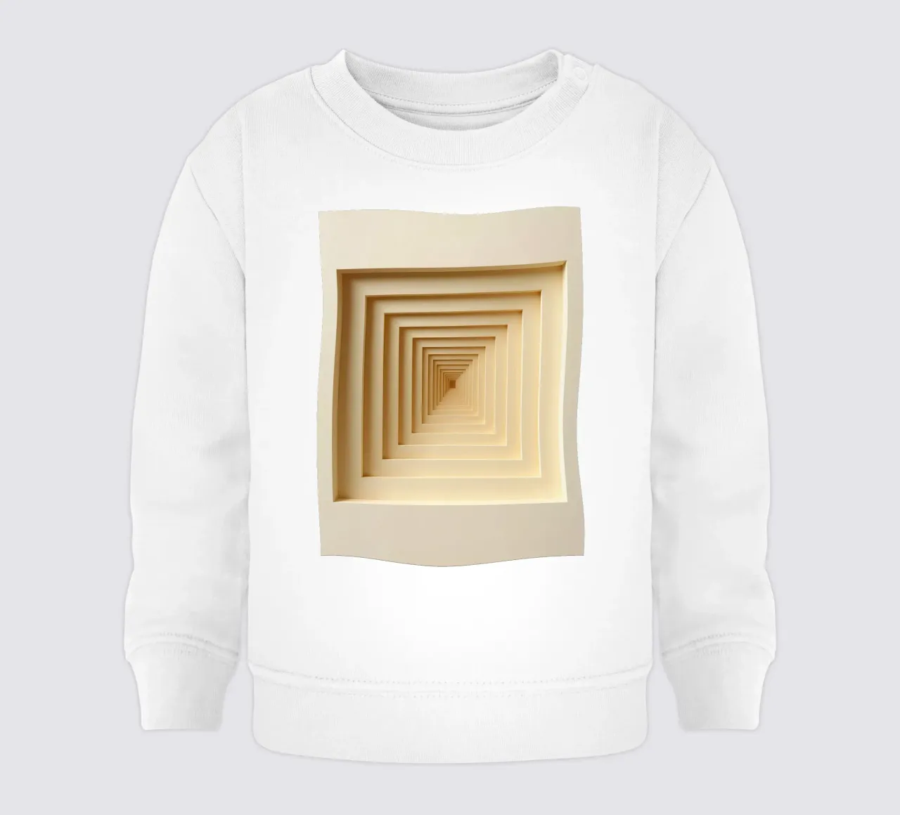 Nested Square Frames dans les tons de beige sweat pour bébé de DesignDoodle