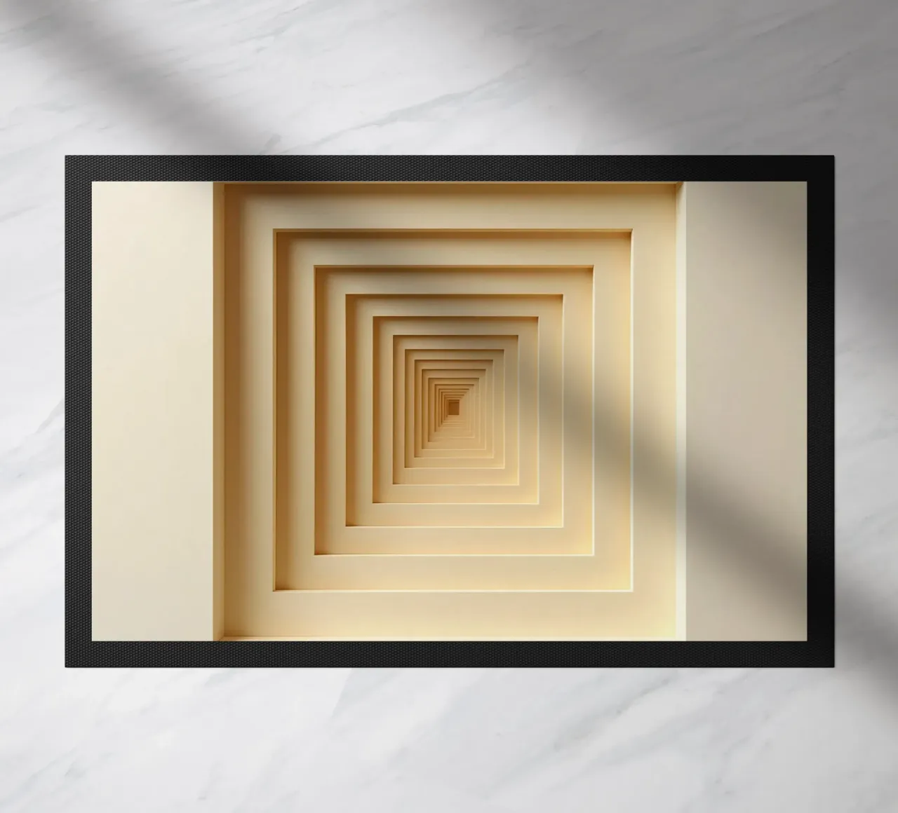 Cornici quadrate annidate in tonalità beige zerbino da DesignDoodle