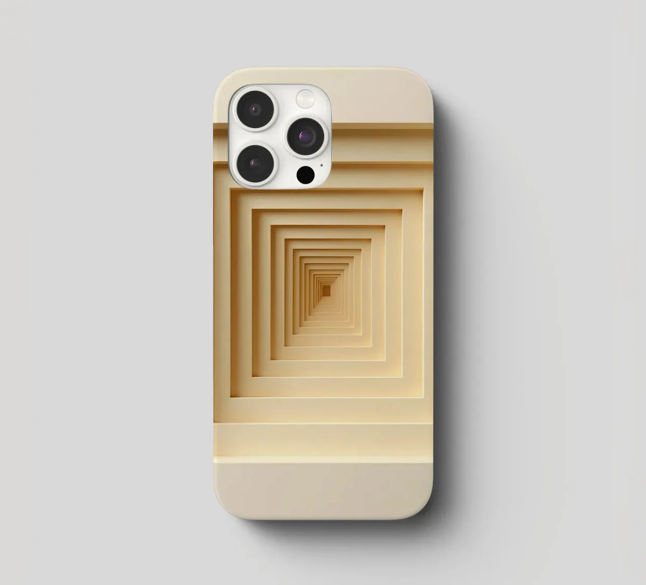 Nested Square Frames in Beige Tones iPhone Hülle von DesignDoodle