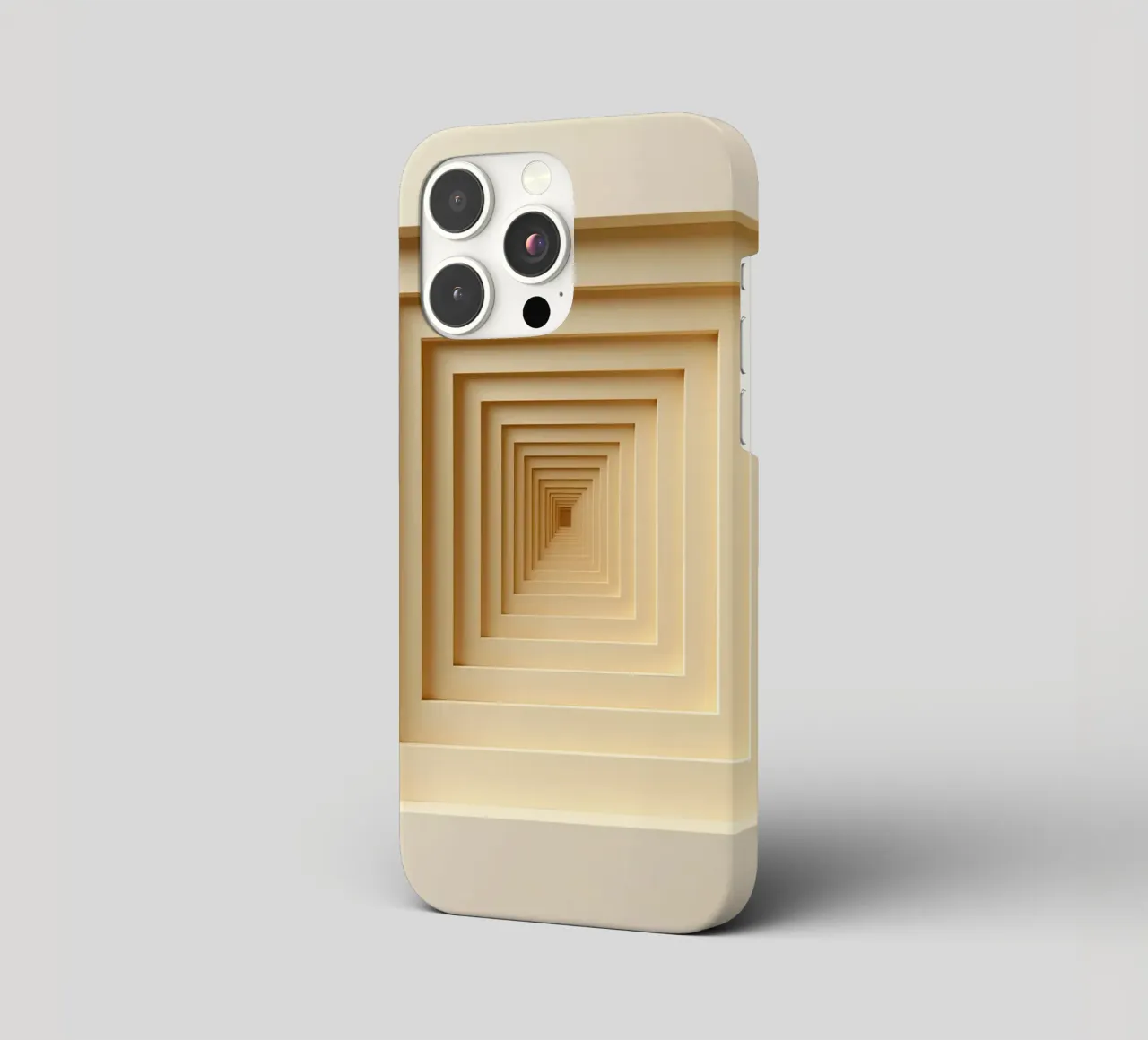 Nested Square Frames in Beige Tones iPhone Hülle von DesignDoodle