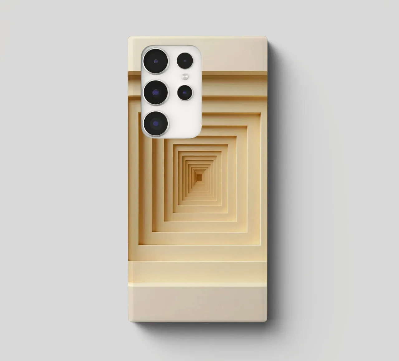 Nested Square Frames in Beige Tones Samsung Hülle von DesignDoodle