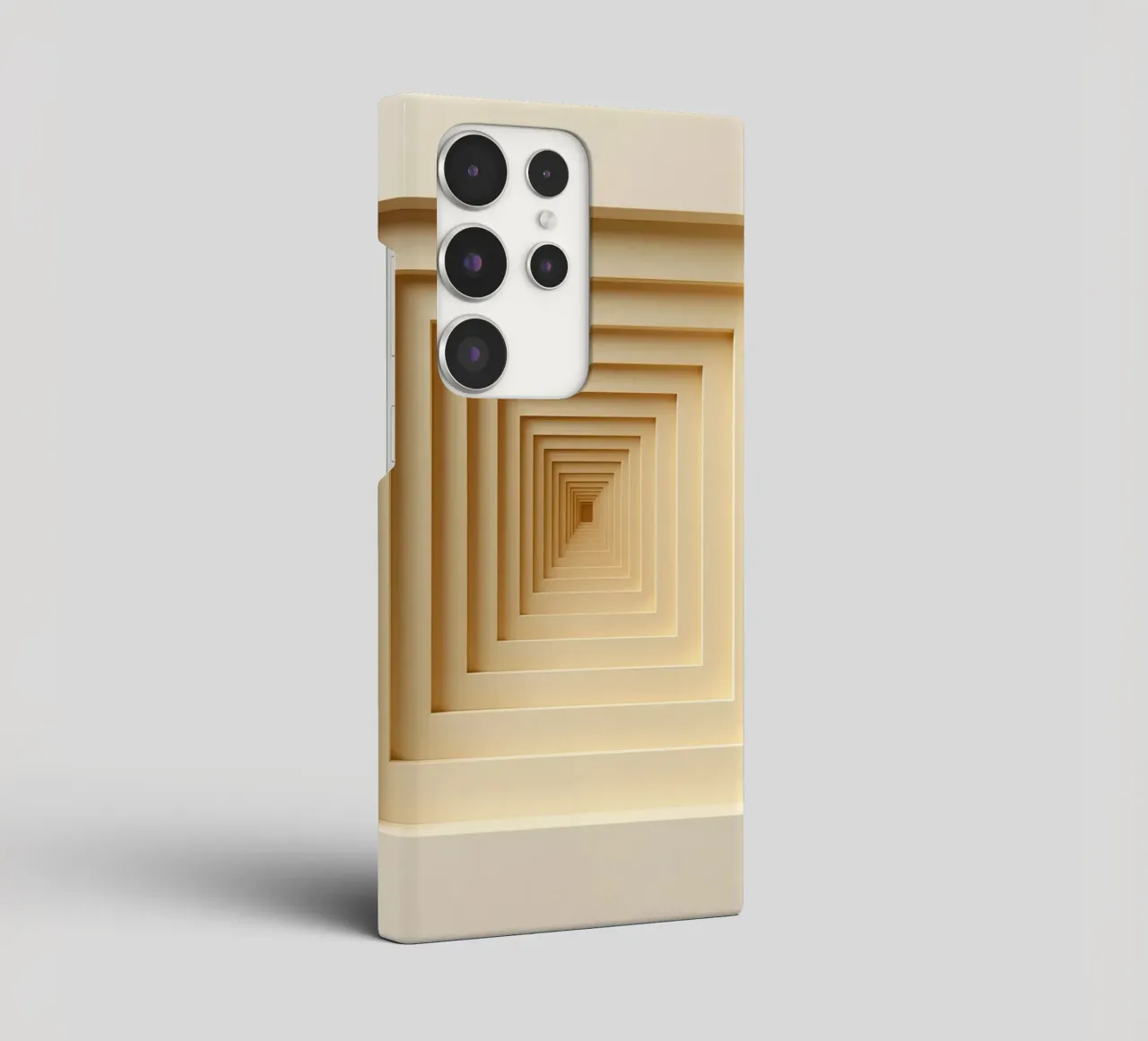 Nested Square Frames in Beige Tones Samsung Hülle von DesignDoodle