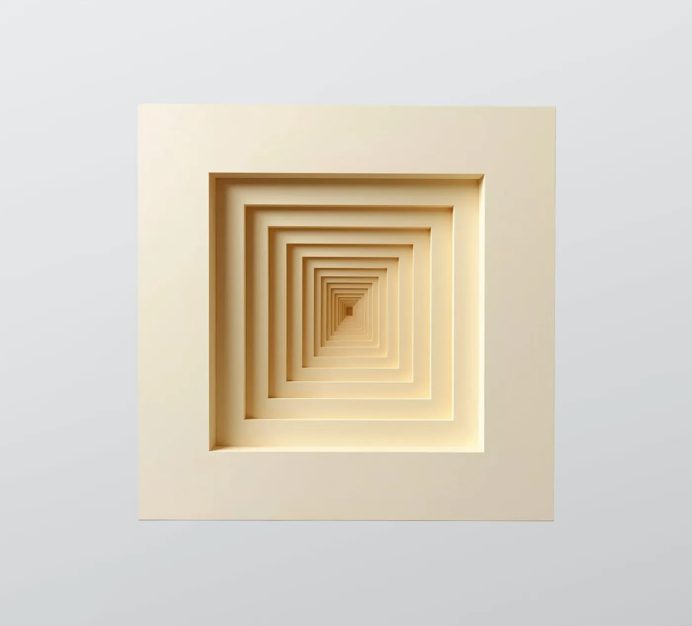 Nested Square Frames in Beige Tones Sticker von DesignDoodle