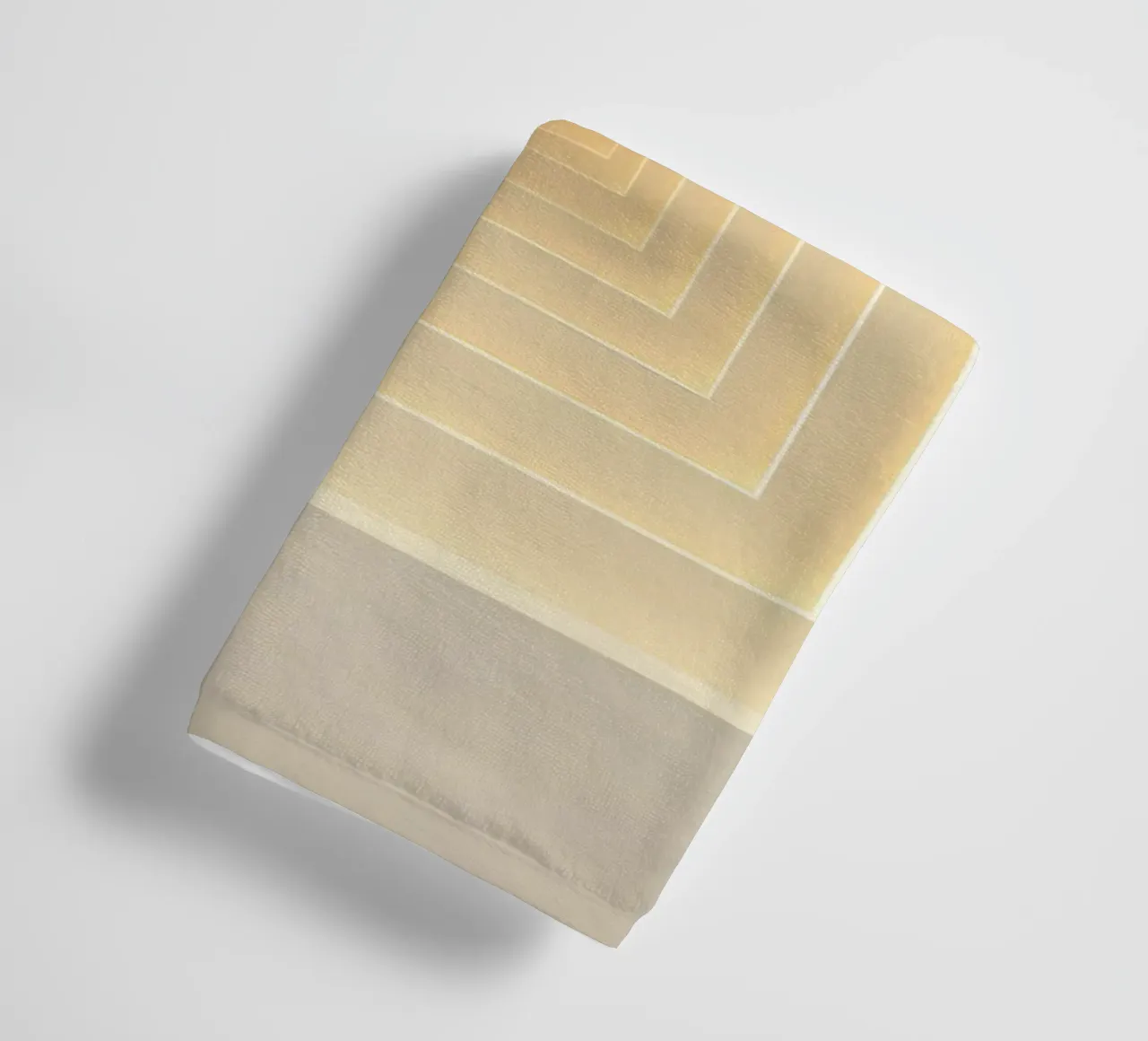 Nested Square Frames in Beige Tones Handtuch von DesignDoodle