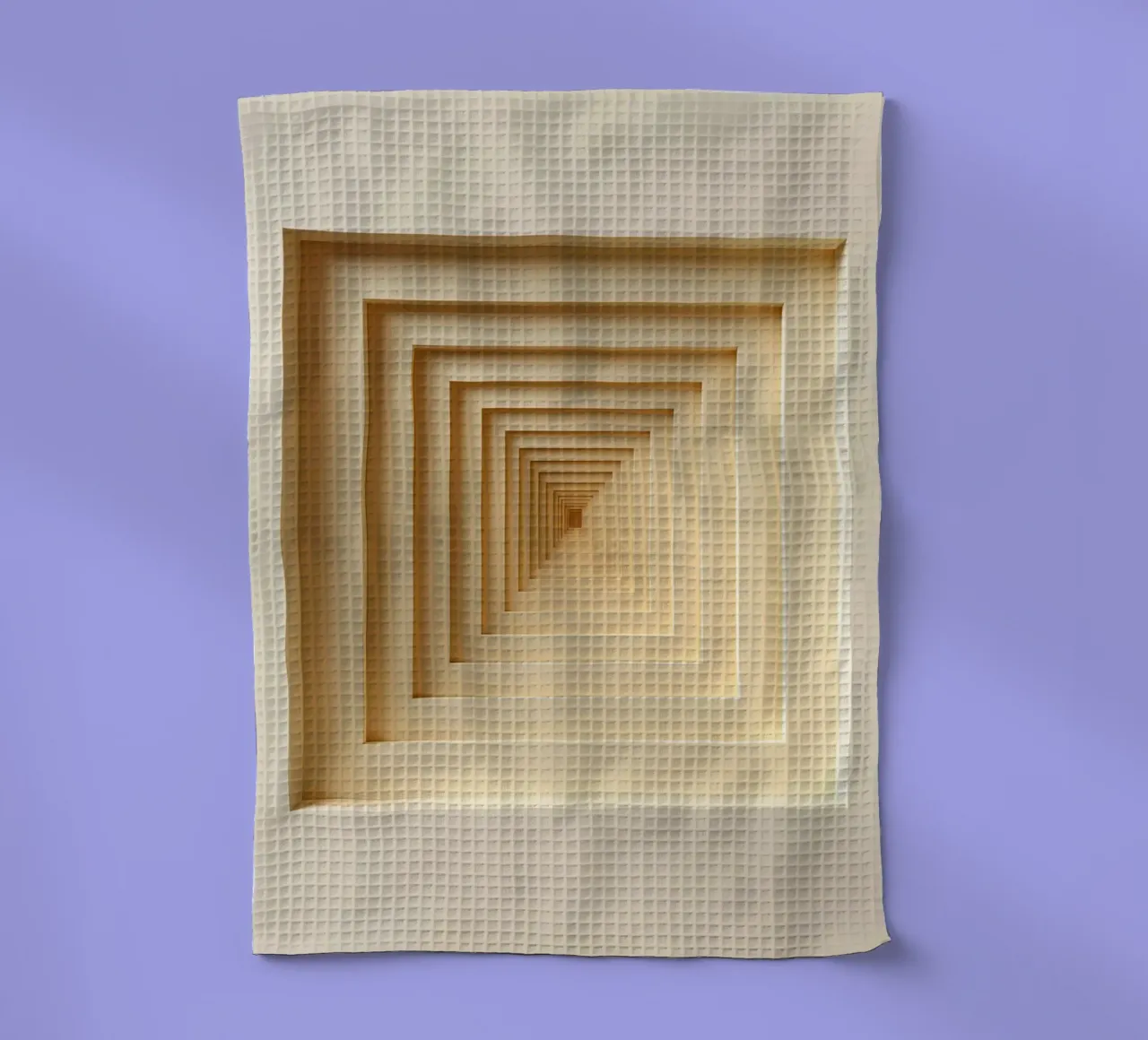 Nested Square Frames in Beige Tones Geschirrtuch von DesignDoodle