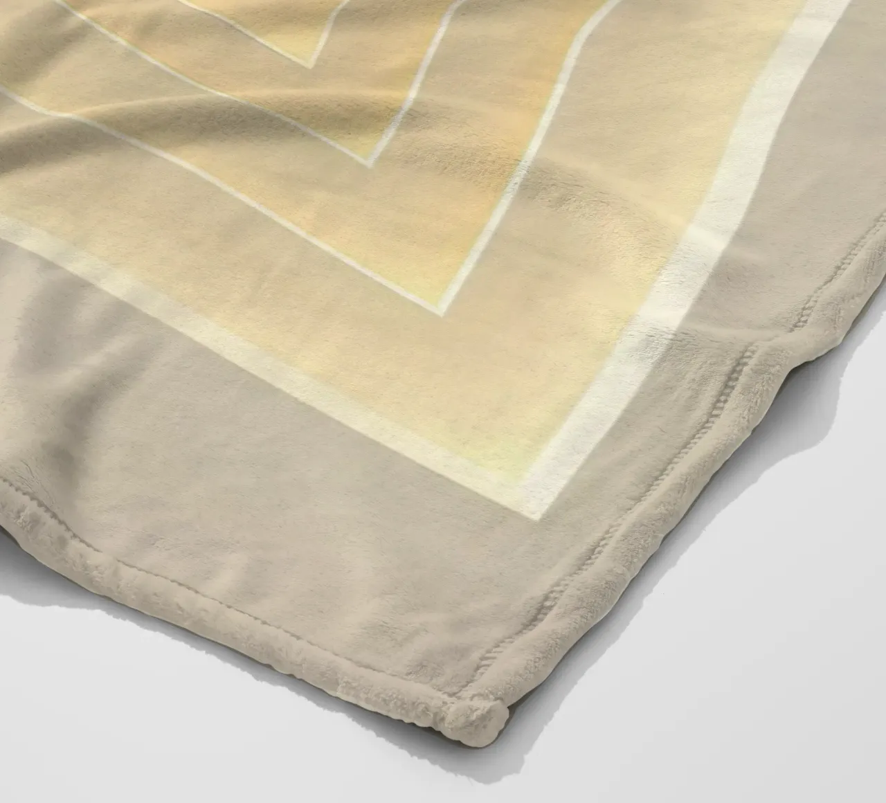 Nested Square Frames in Beige Tones Fleecedecke von DesignDoodle