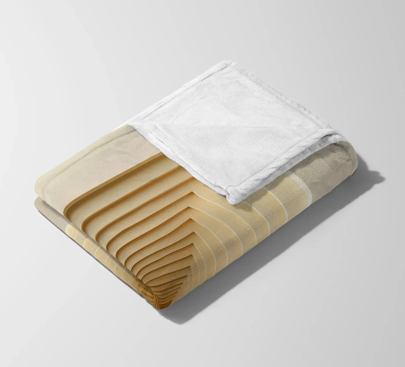 Cornici quadrate annidate in tonalità beige coperta in pile da DesignDoodle