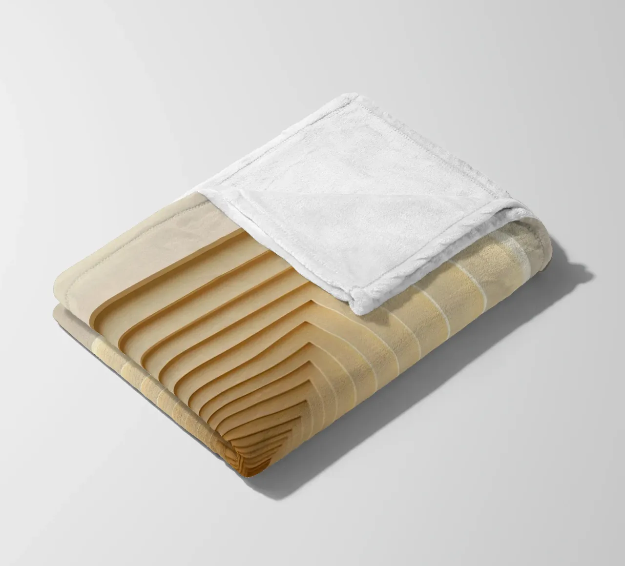 Nested Square Frames in Beige Tones fleece blanket by DesignDoodle