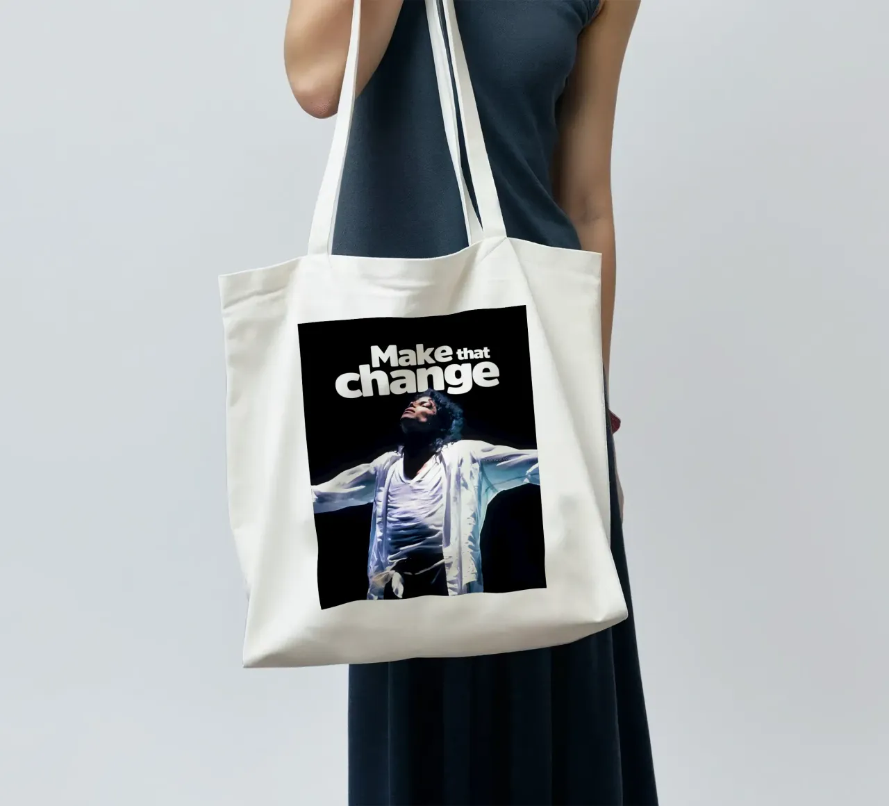 Make that Change borsa in juta da Type & Tape