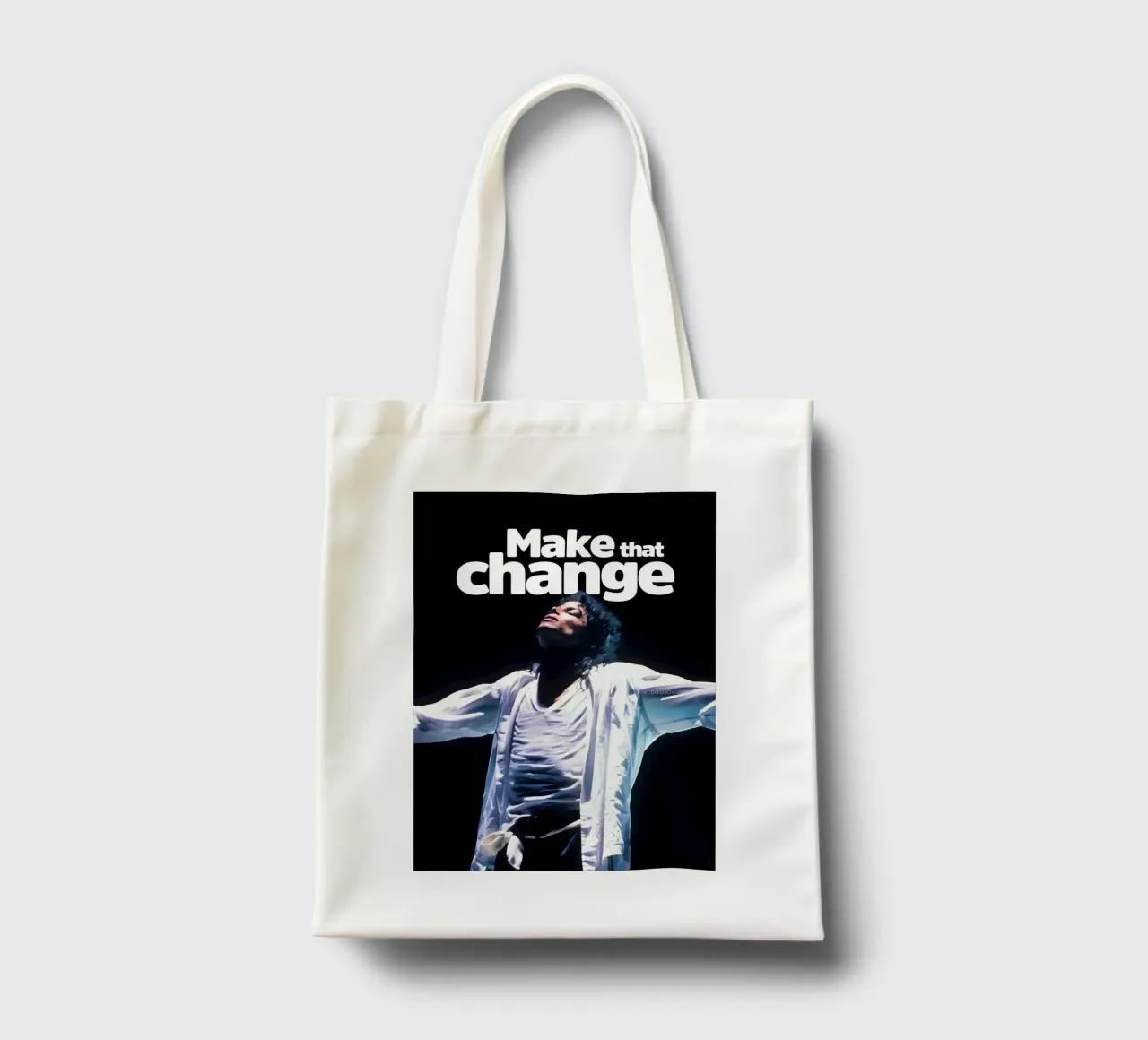 Make that Change borsa in juta da Type & Tape