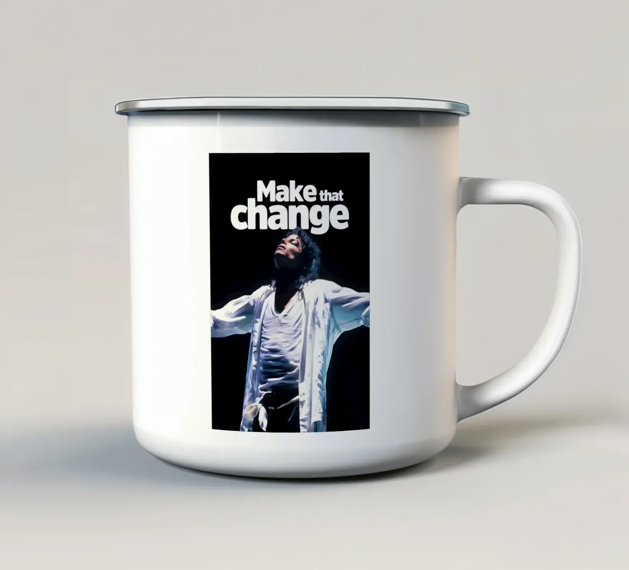 Make that Change tazza in smalto da Type & Tape
