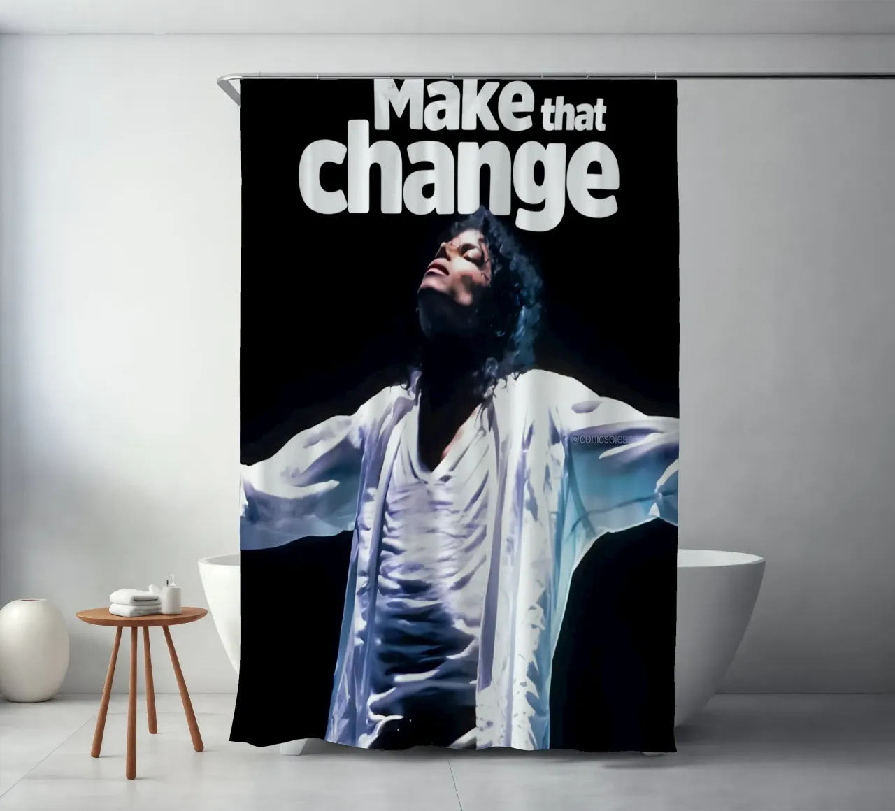 Make that Change tenda da doccia da Type & Tape
