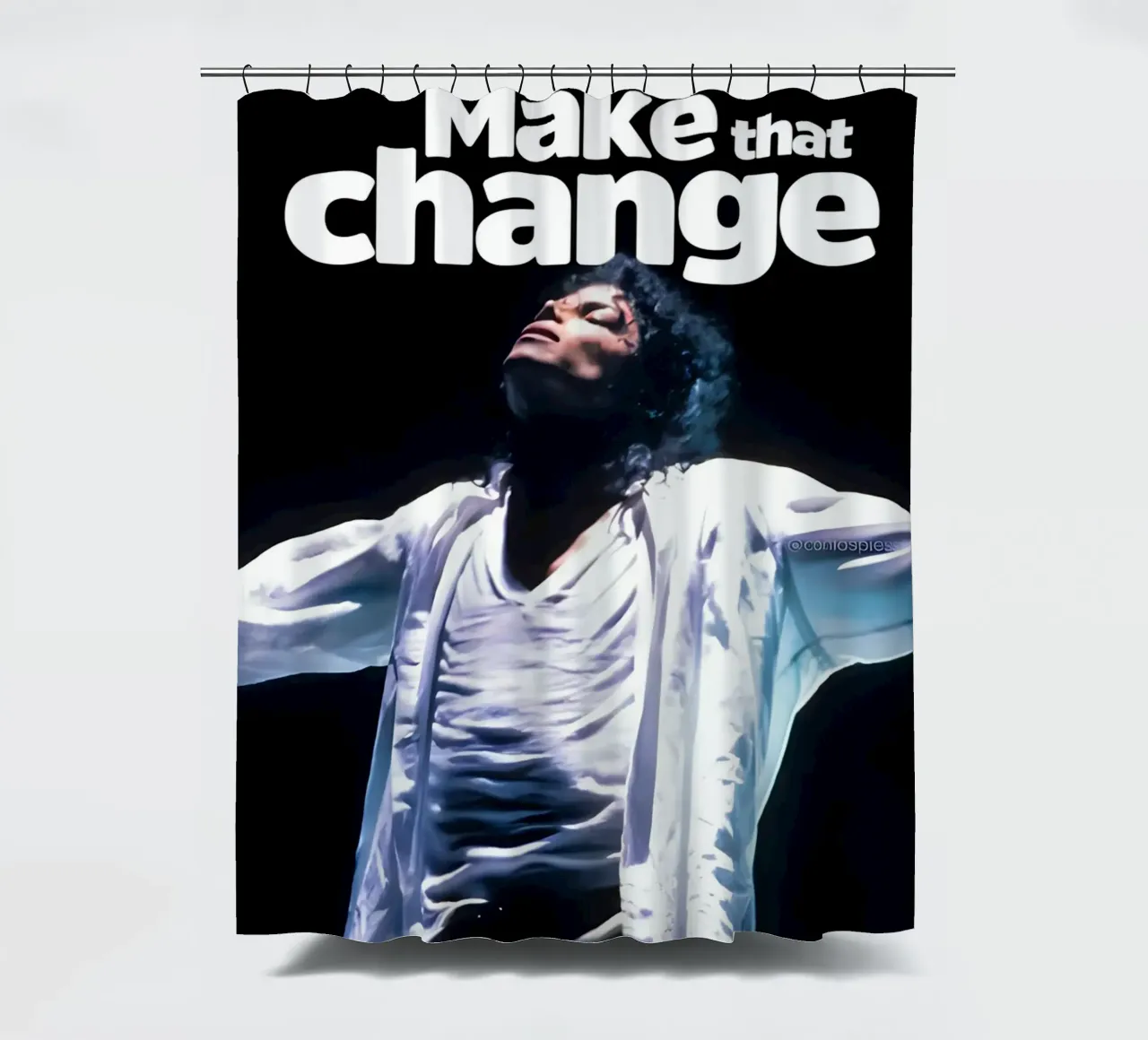 Make that Change tenda da doccia da Type & Tape