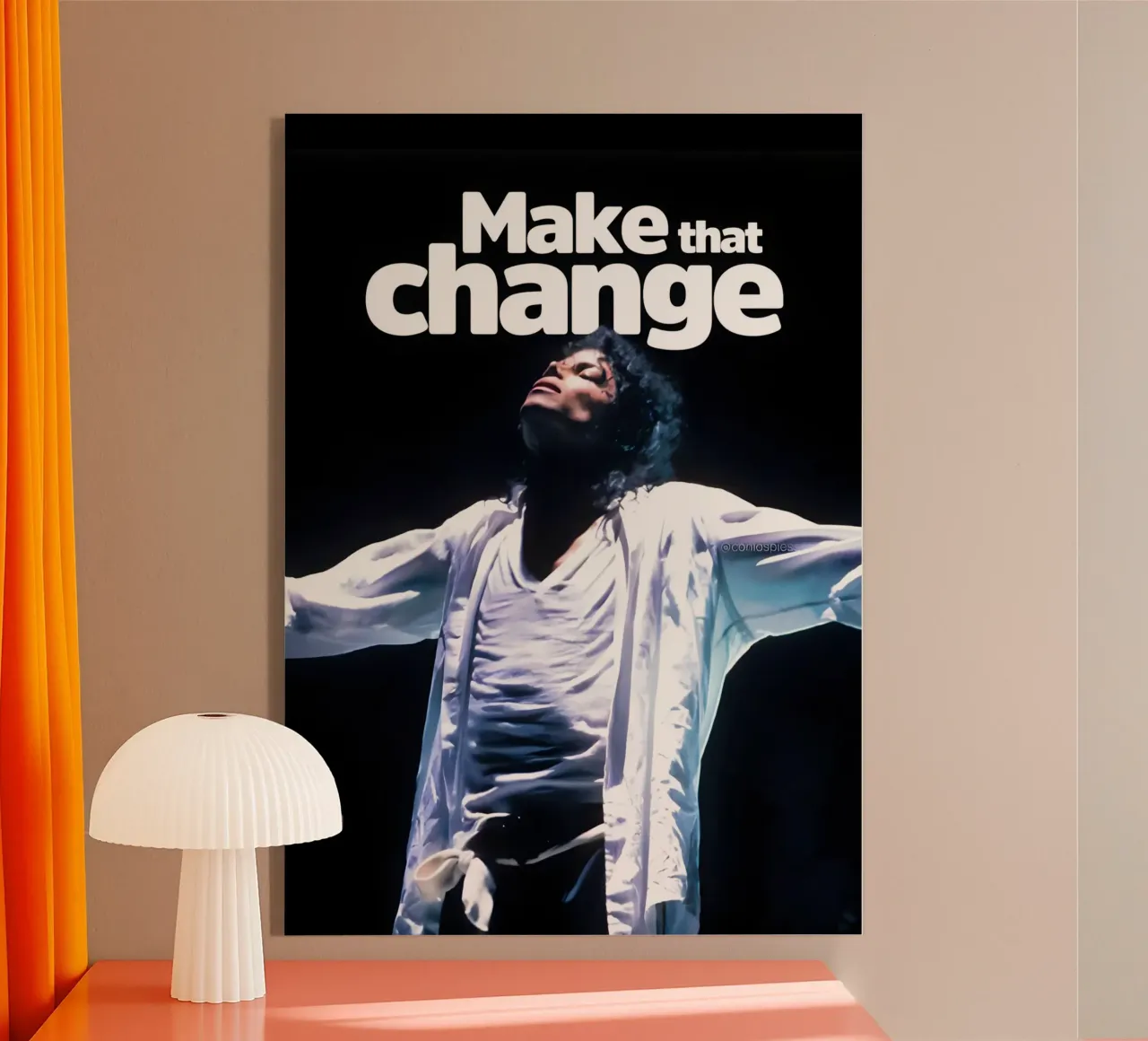 Make that Change plexiglass da Type & Tape