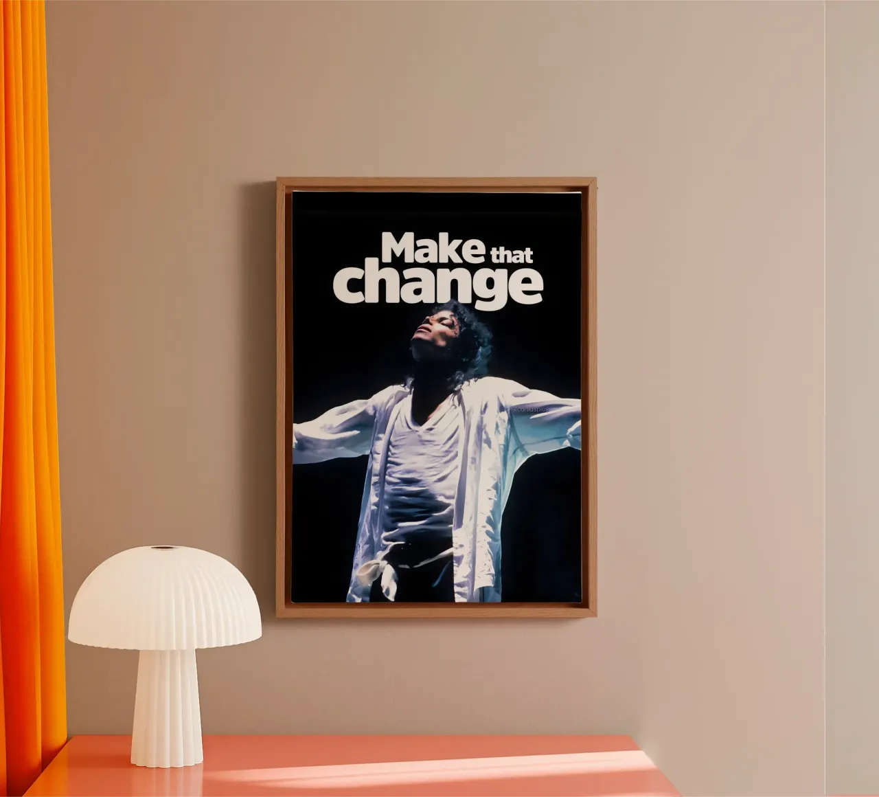 Make that Change tela con Cornice a cassetta da Type & Tape
