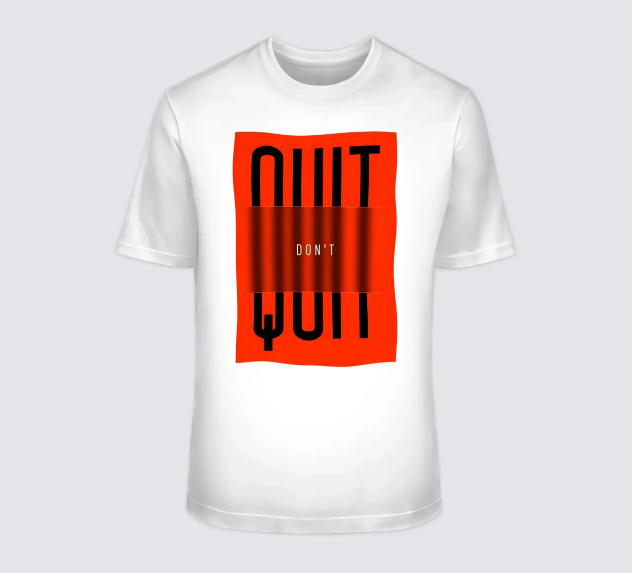 'QUIT and 'DONT t-shirt da Type & Tape
