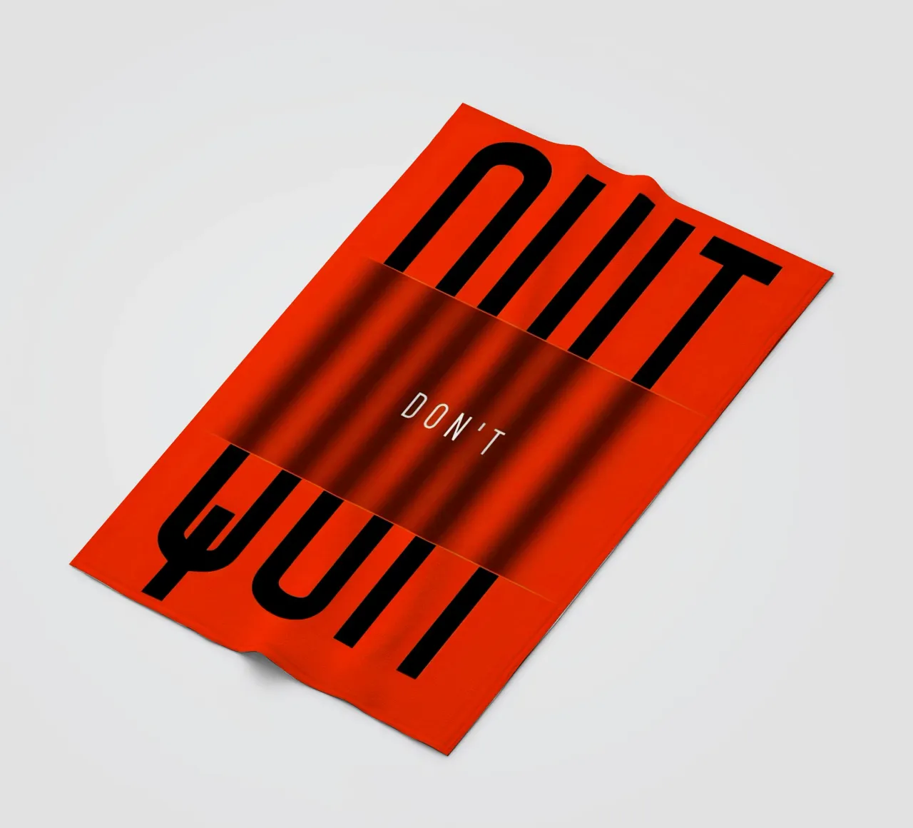 'QUIT and 'DONT coperta in pile da Type & Tape