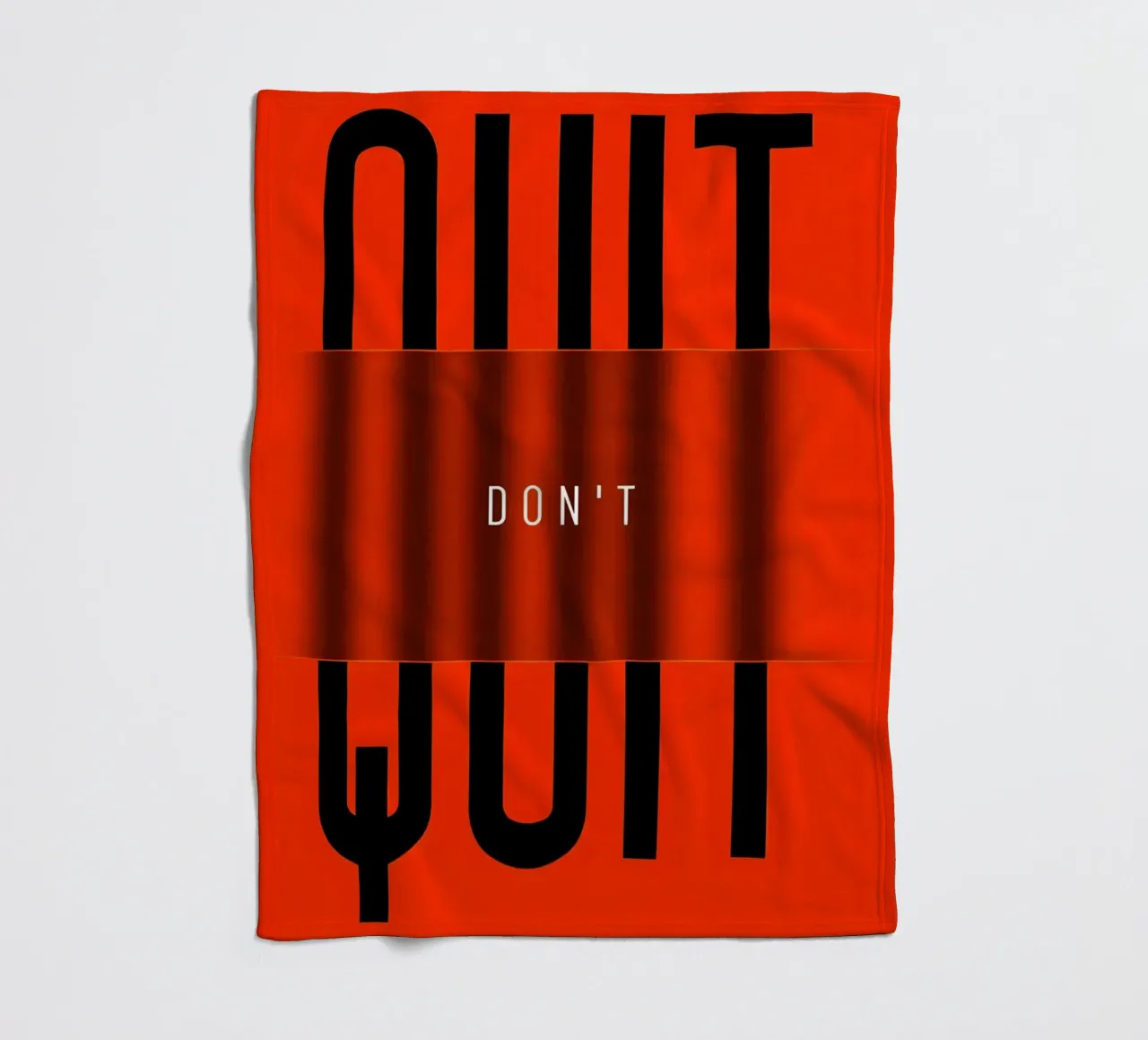 'QUIT and 'DONT coperta in pile da Type & Tape