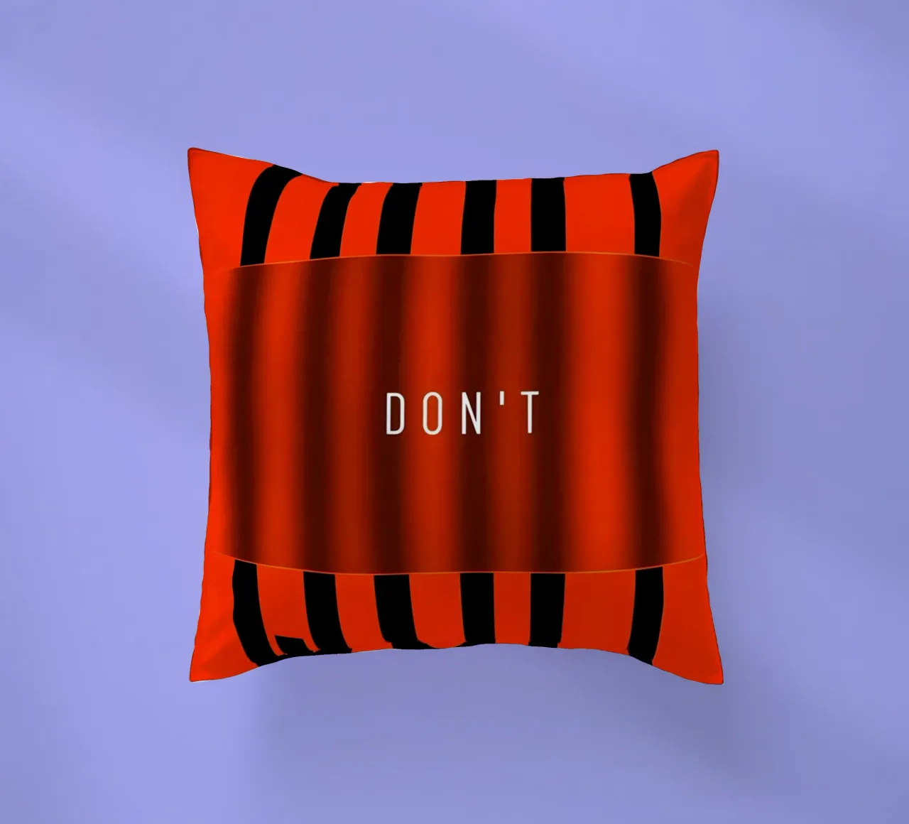'QUIT and 'DONT cuscino da Type & Tape