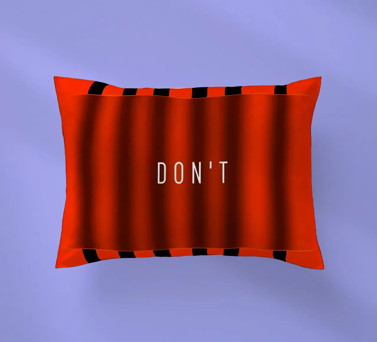 'QUIT and 'DONT cuscino da Type & Tape