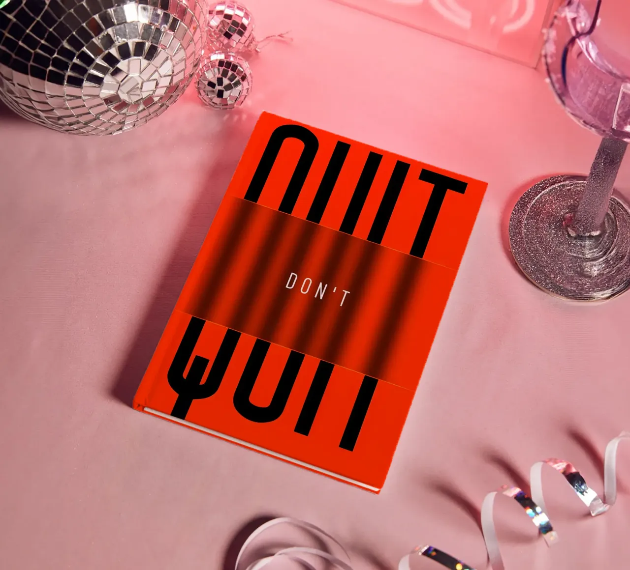'QUIT and 'DONT notebook by Type & Tape