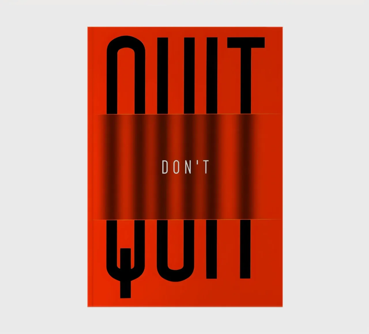 'QUIT and 'DONT notebook by Type & Tape