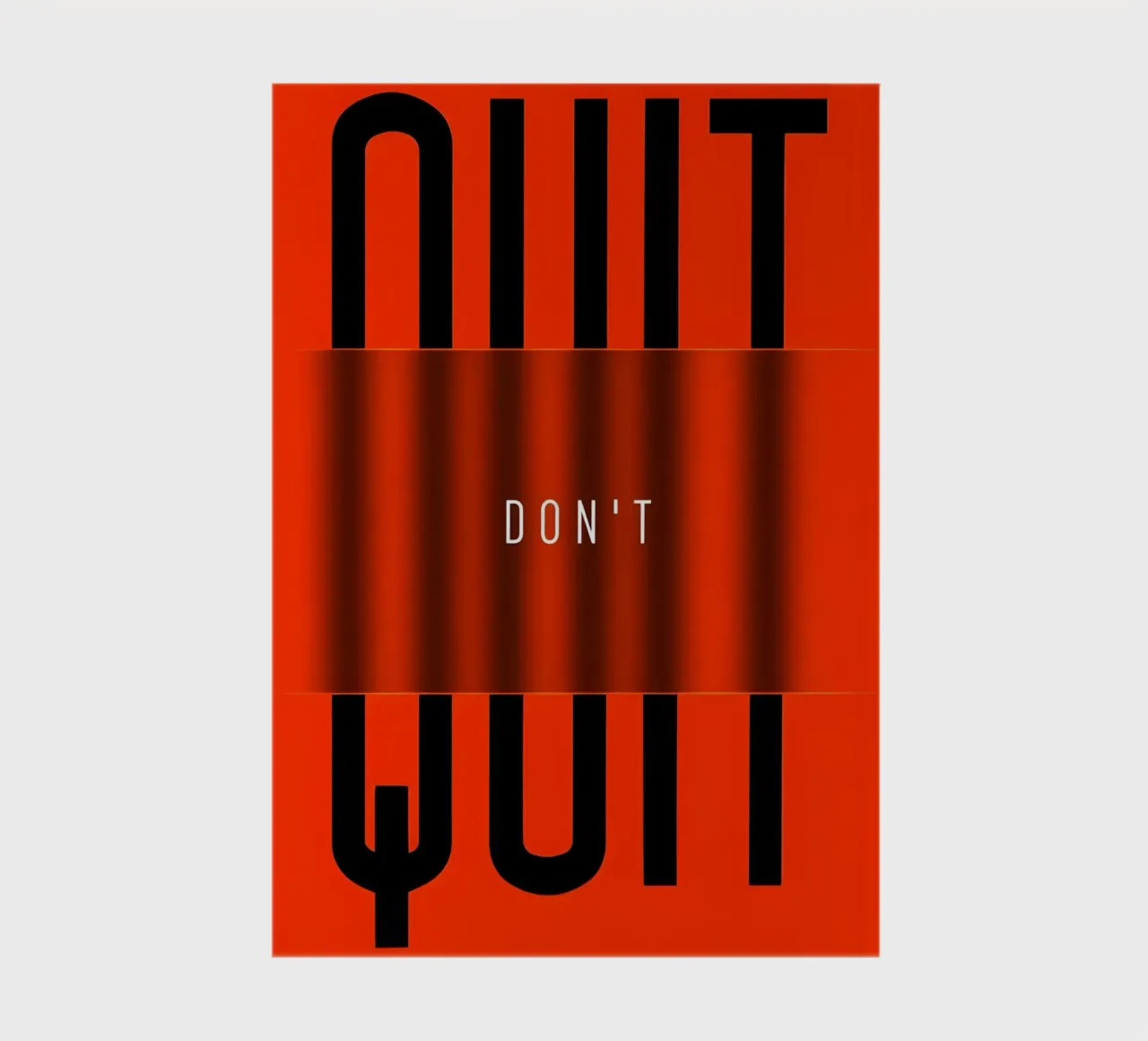 'QUIT and 'DONT notebook by Type & Tape
