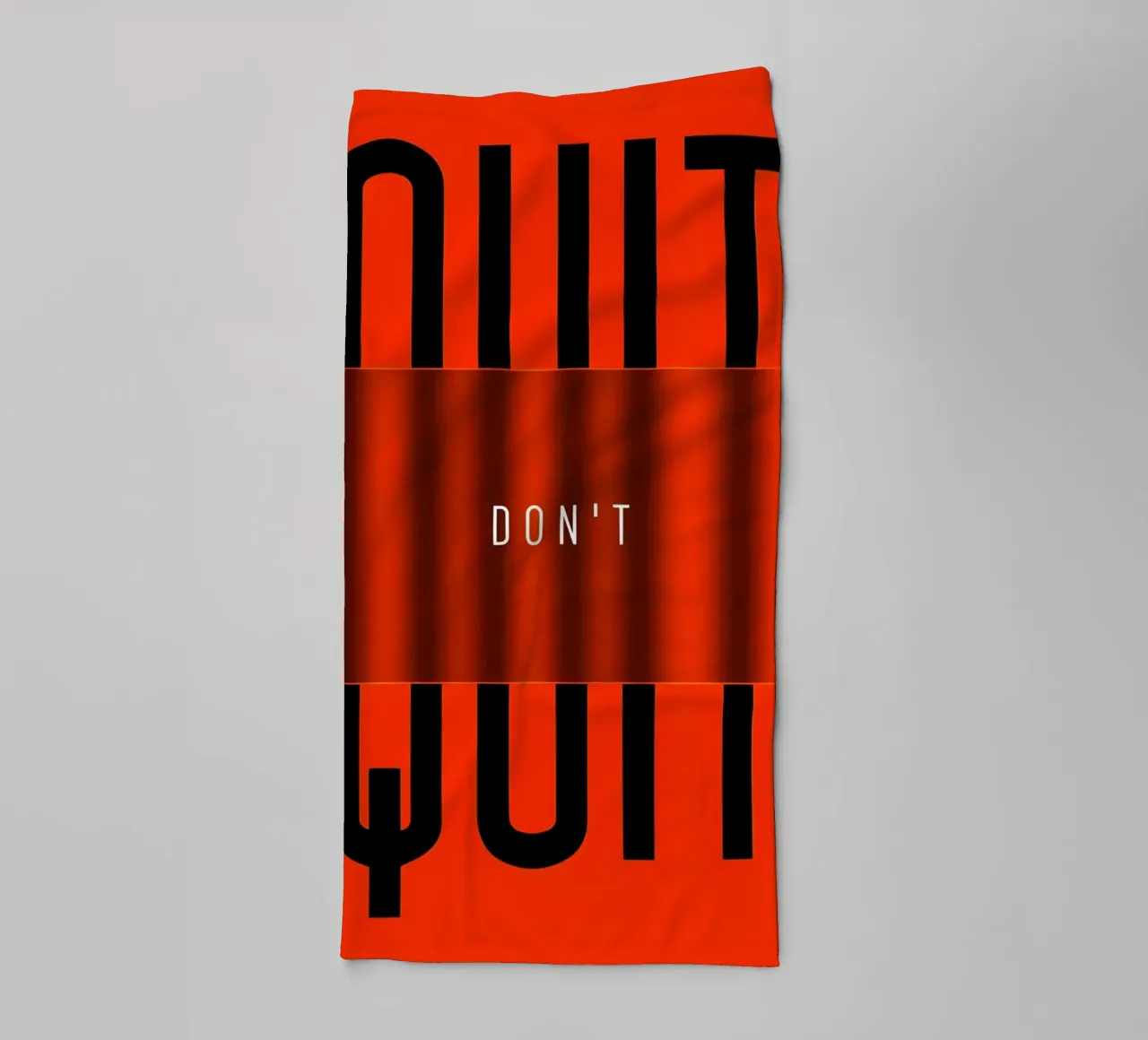 'QUIT and 'DONT asciugamano da bagno da Type & Tape