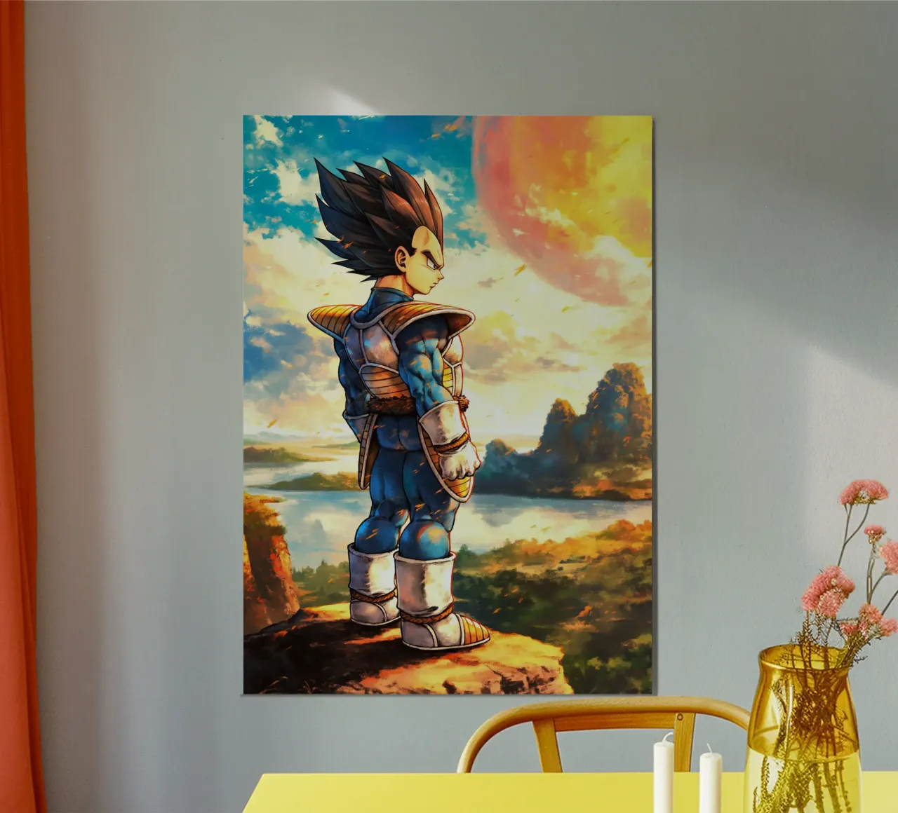 Vegeta Dragon Ball DBZ poster con telaio in plastica da Fleur de Lys