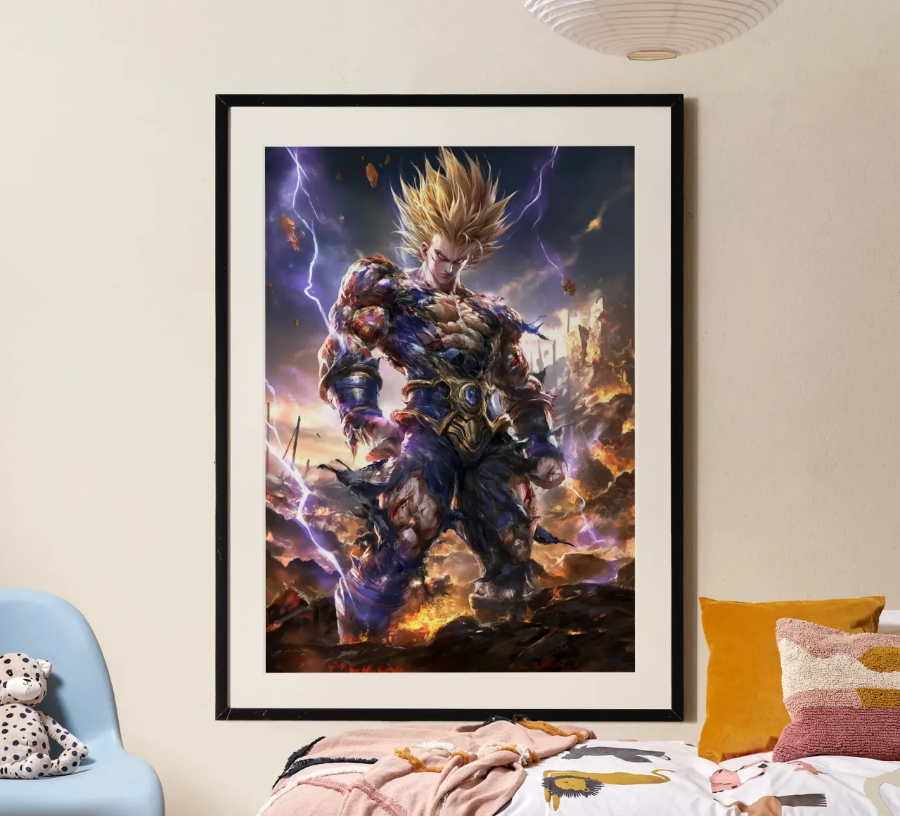 Principe Super Sayan Vegeta Dragon Ball DBZ poster da Stellar Creative