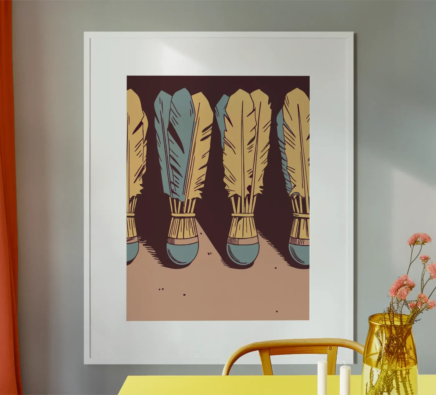 Shuttlecock poster van SPORTS ONLY
