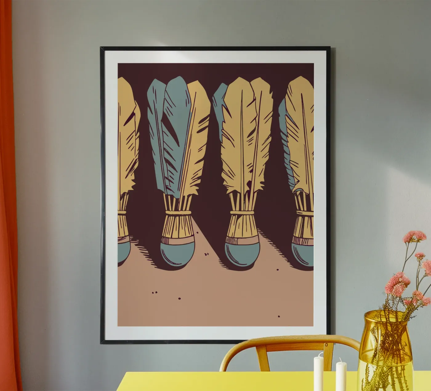 Shuttlecock poster van SPORTS ONLY