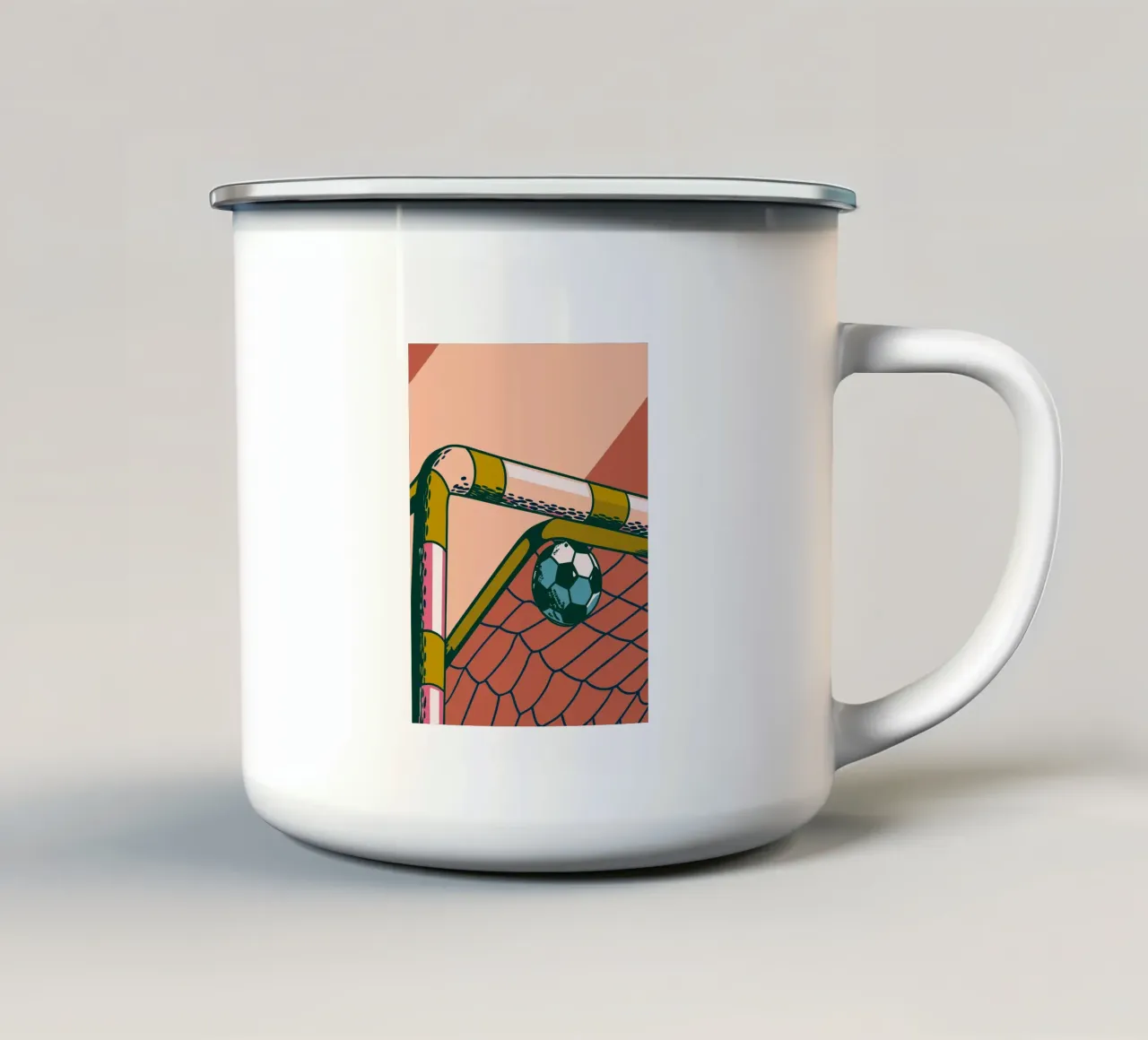 Calcio d'epoca tazza in smalto da SPORTS ONLY
